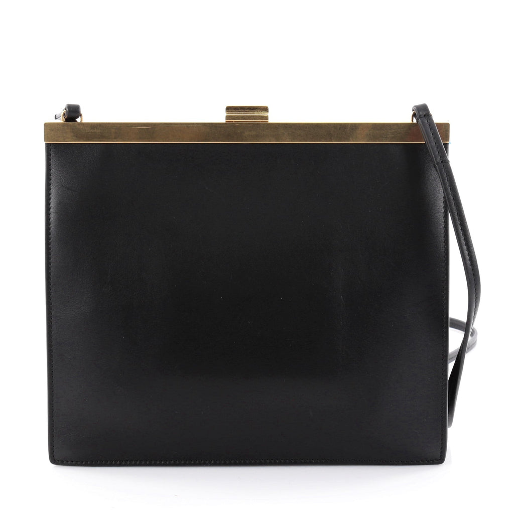 Clasp Crossbody Bag Leather Mini