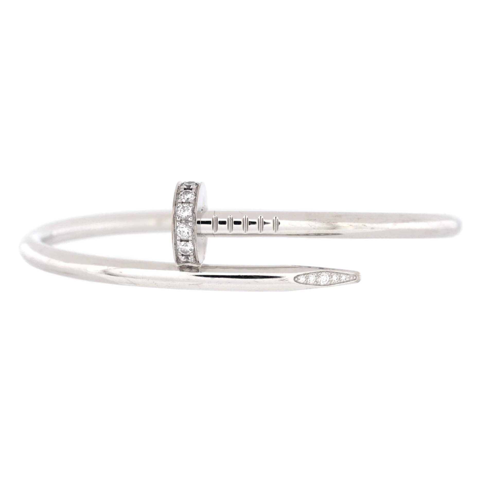 Juste un Clou Bracelet 18K White Gold with Diamonds Classic
