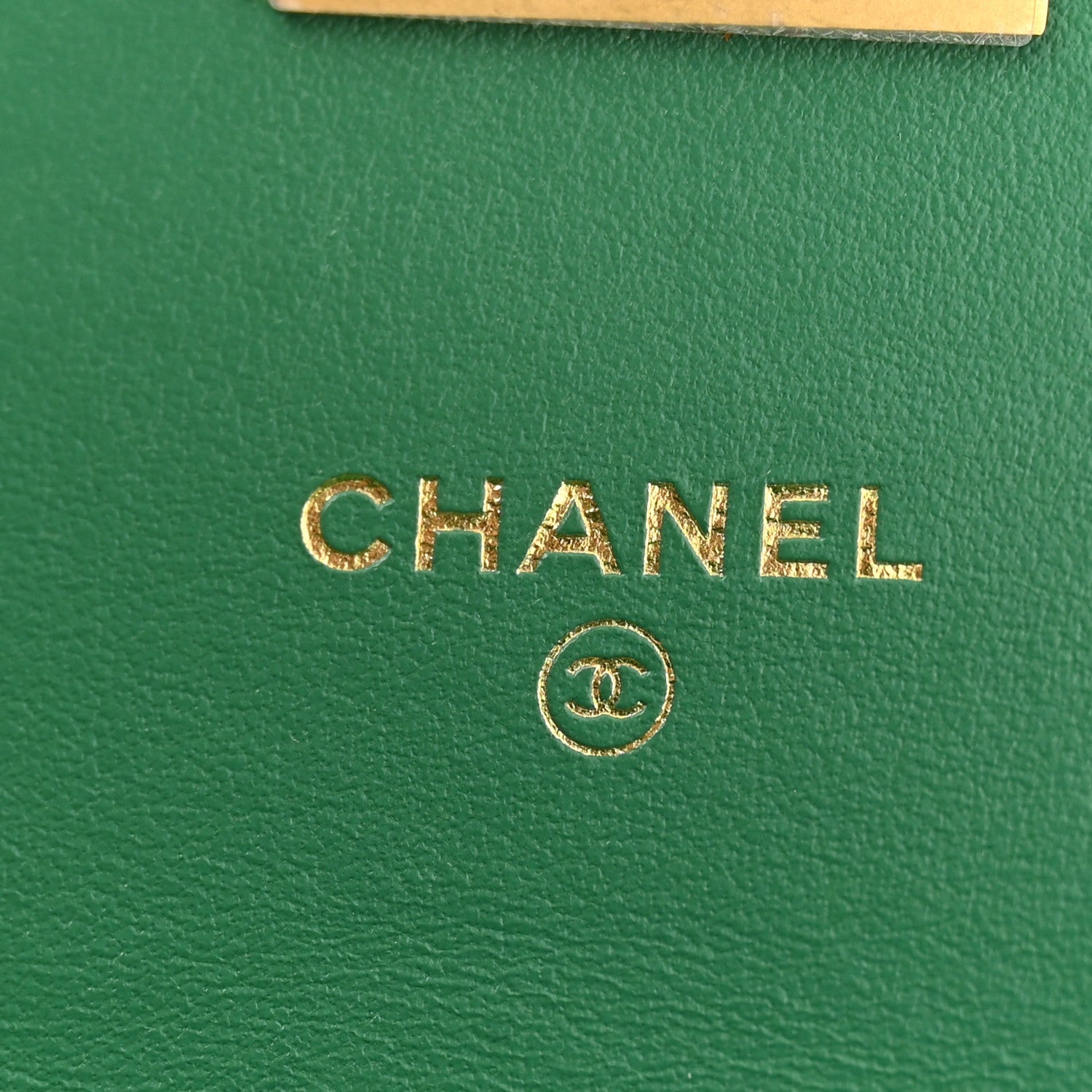 Aged Calfskin Quilted Mini Reissue Wallet On Chain WOC Green
