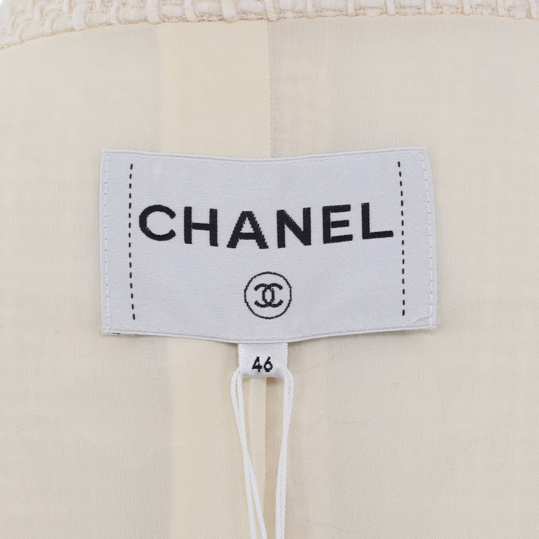 Women's Pearl CC Button Two Pocket Stand Collar Jacket Tweed