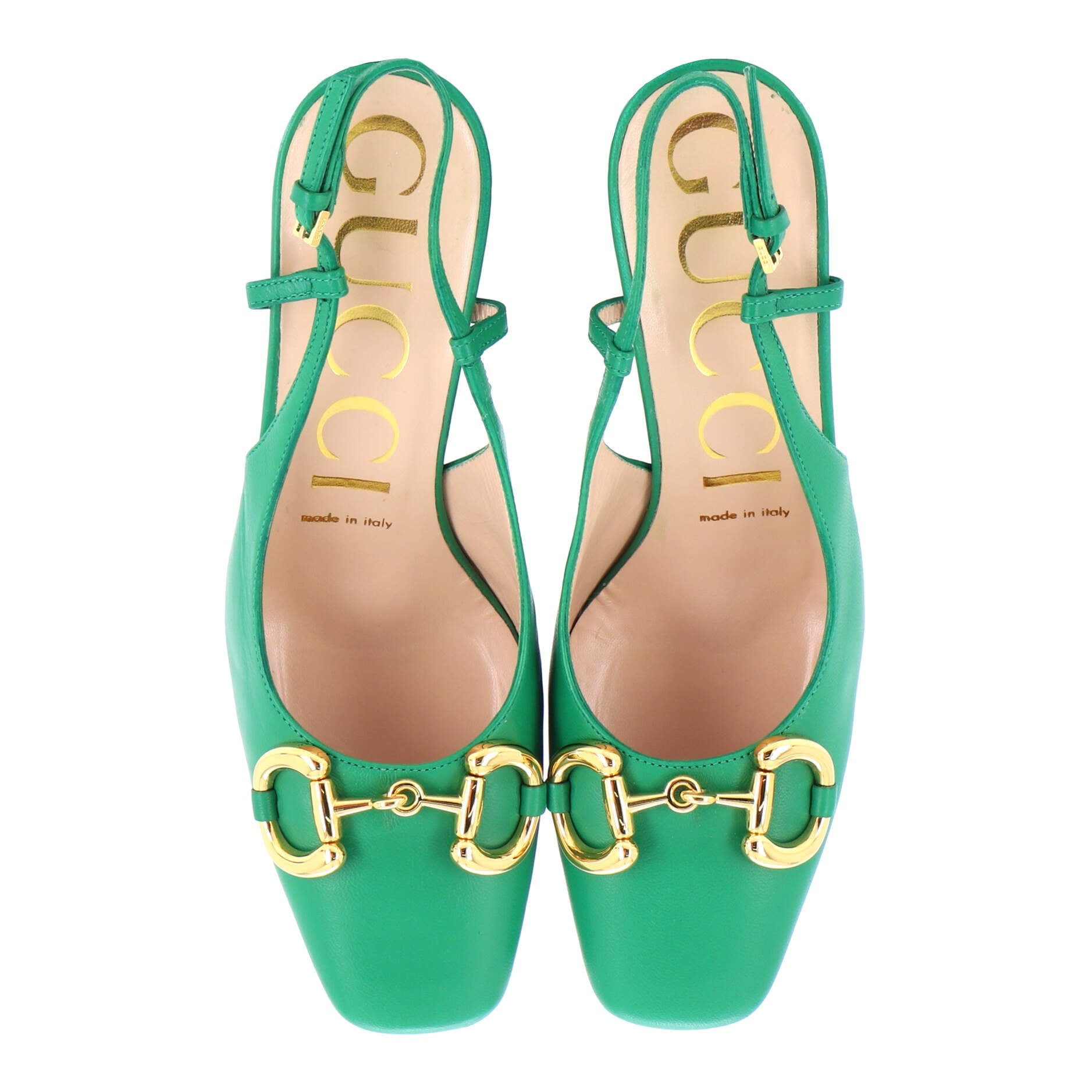 Women's Horsebit Platform Slingback Pumps Leather