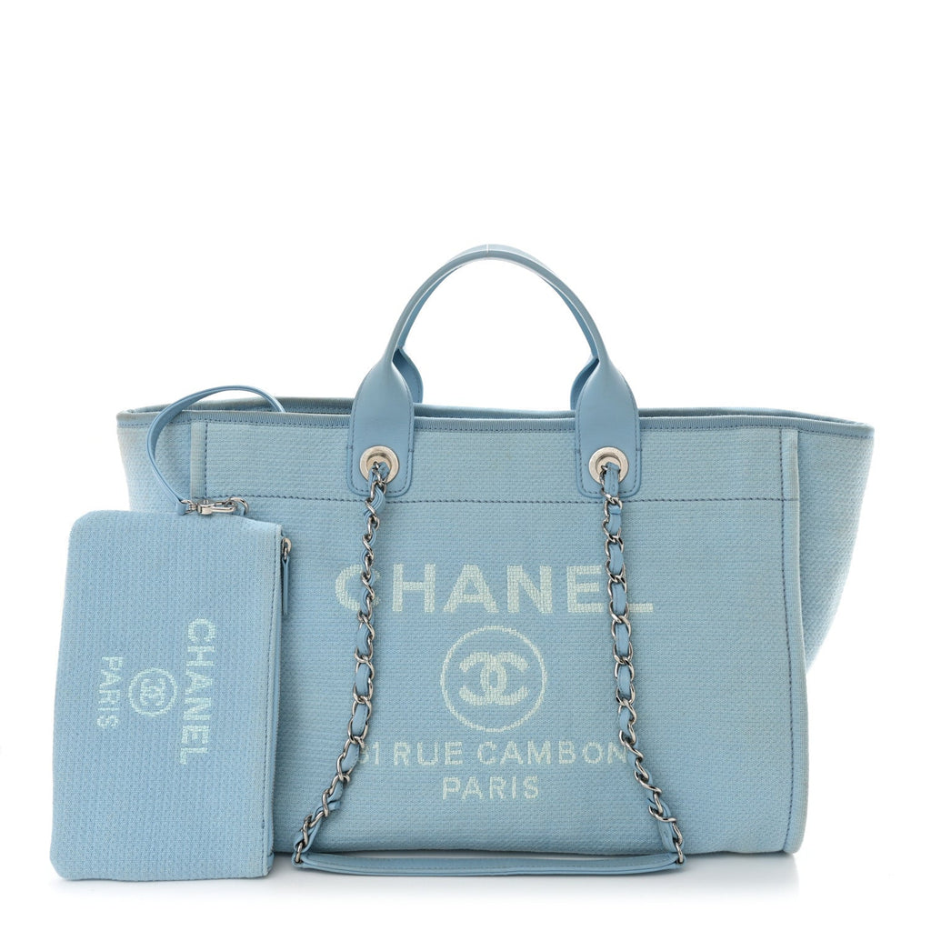 Mixed Fibers Medium Deauville Tote Light Blue