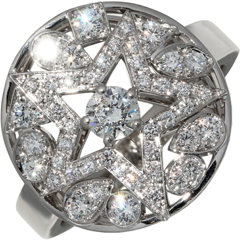 Chanel K18WG Comete Ring Diamond Ring J4123