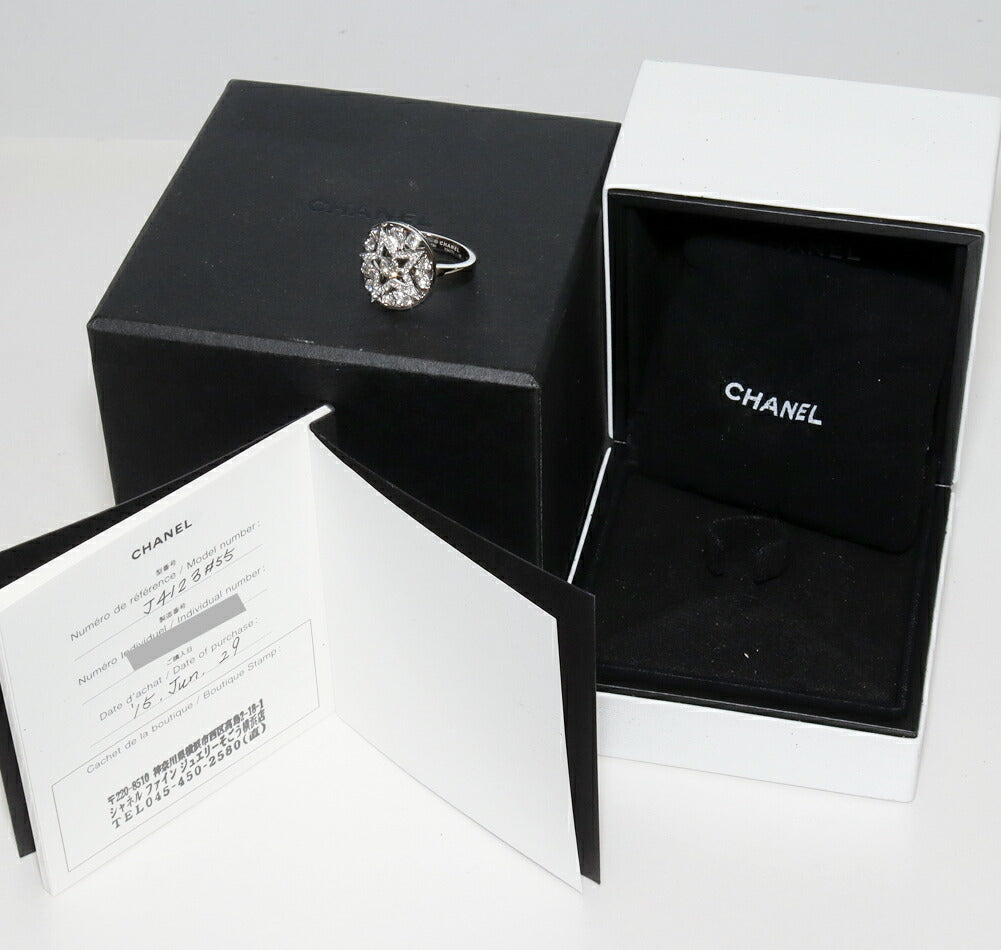 Chanel K18WG Comete Ring Diamond Ring J4123
