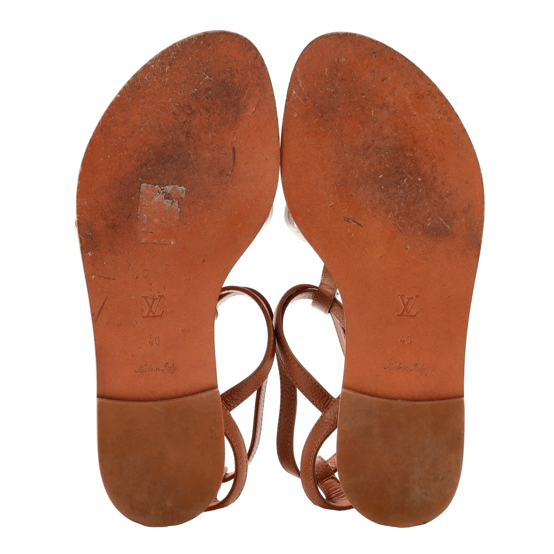 Women's Explorer Flat Sandals Leather and Monogram Canvas
