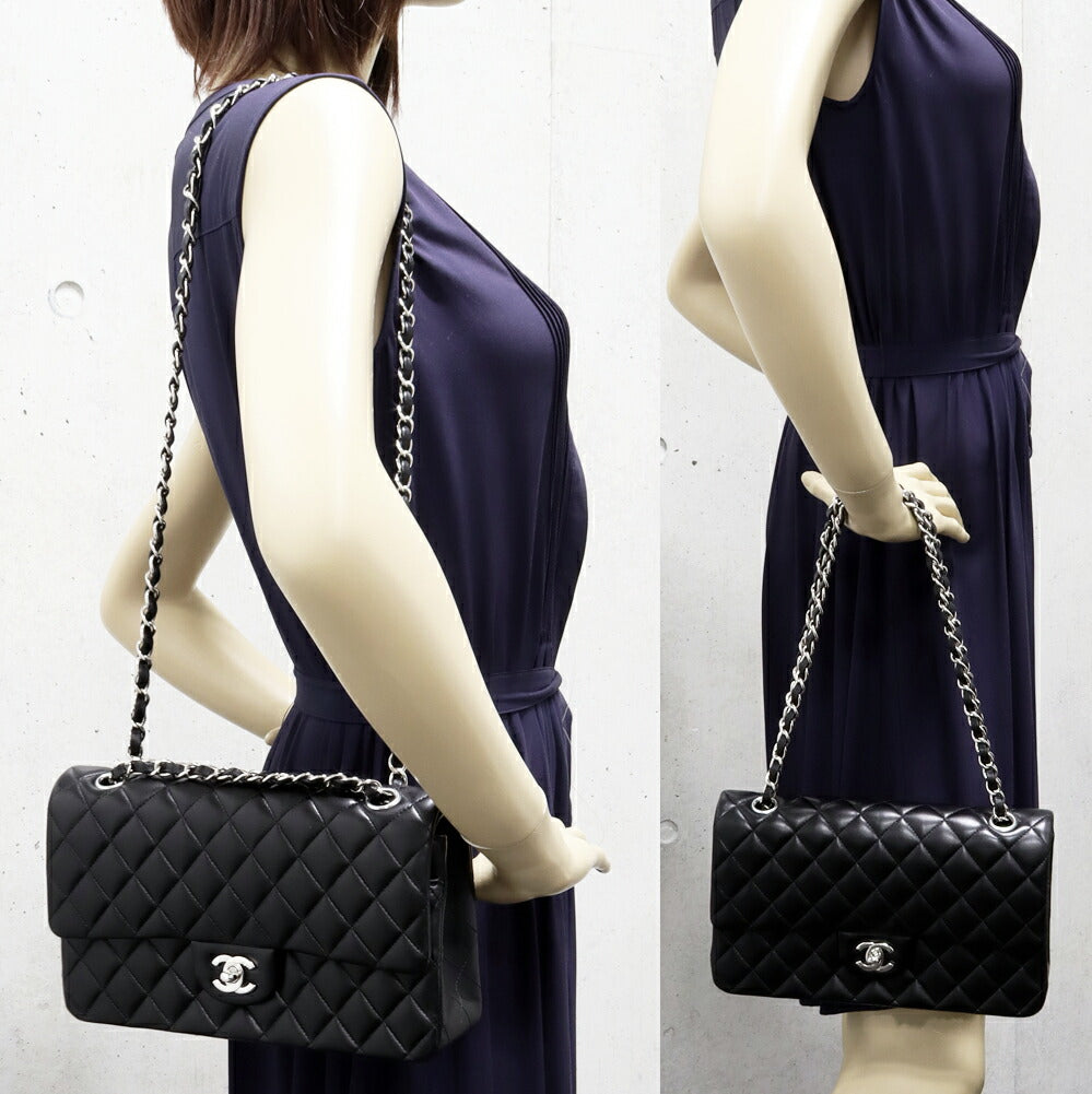 Chanel Lambskin Classic Handbag 2way Chain Shoulder Bag A01112