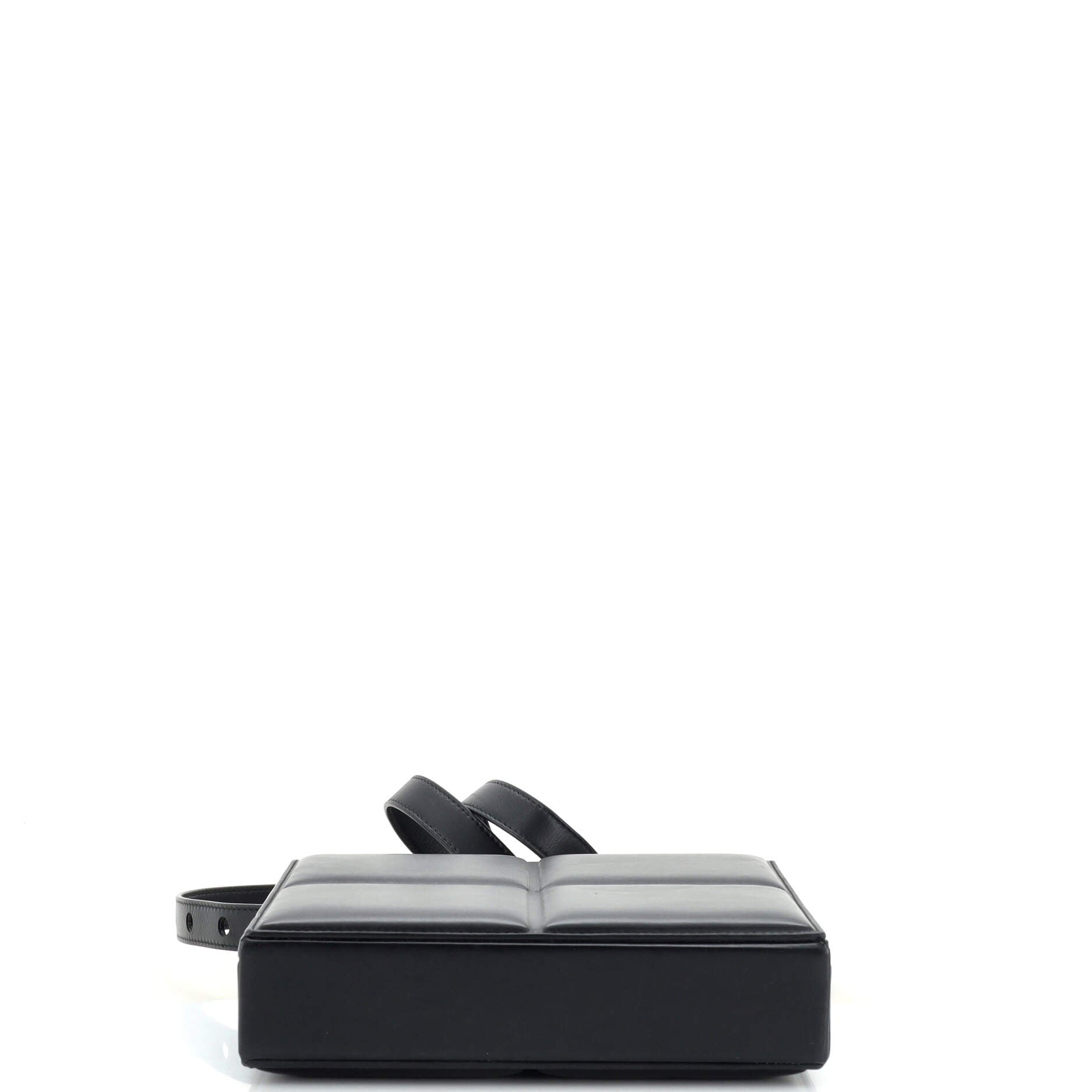 Trunk Top Handle Messenger Bag Padded Maxi Leather Mini