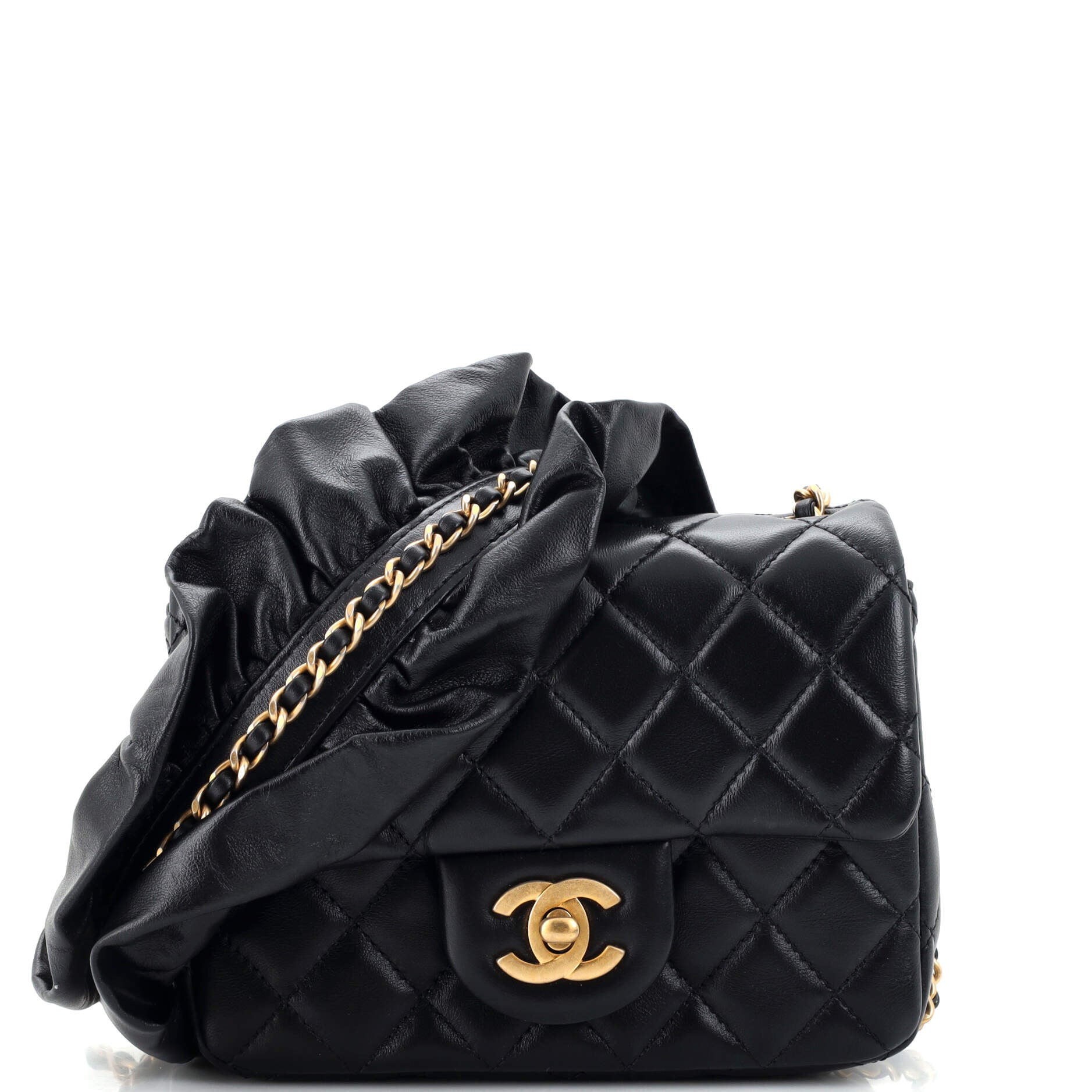 Romance Square Flap Bag Quilted Lambskin Mini