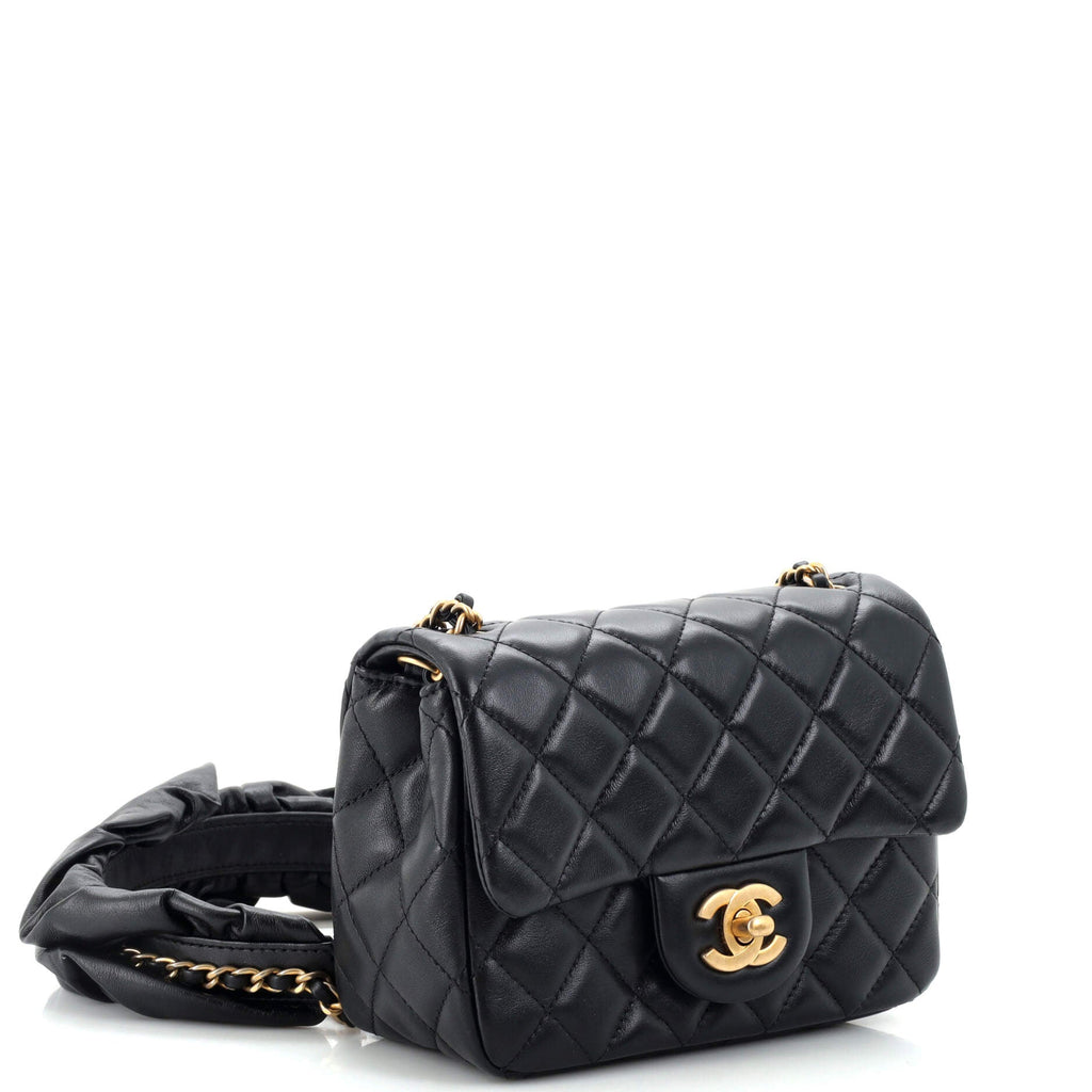 Romance Square Flap Bag Quilted Lambskin Mini
