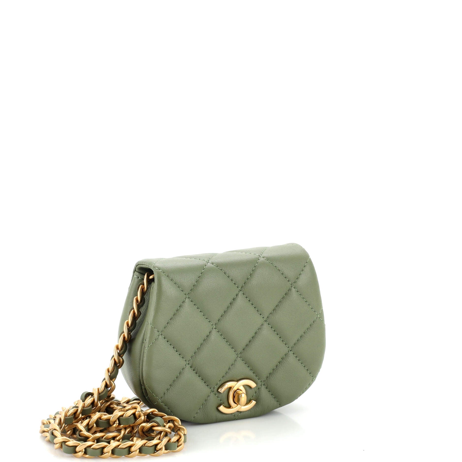 Coco Mail Clutch with Chain Quilted Calfskin Mini