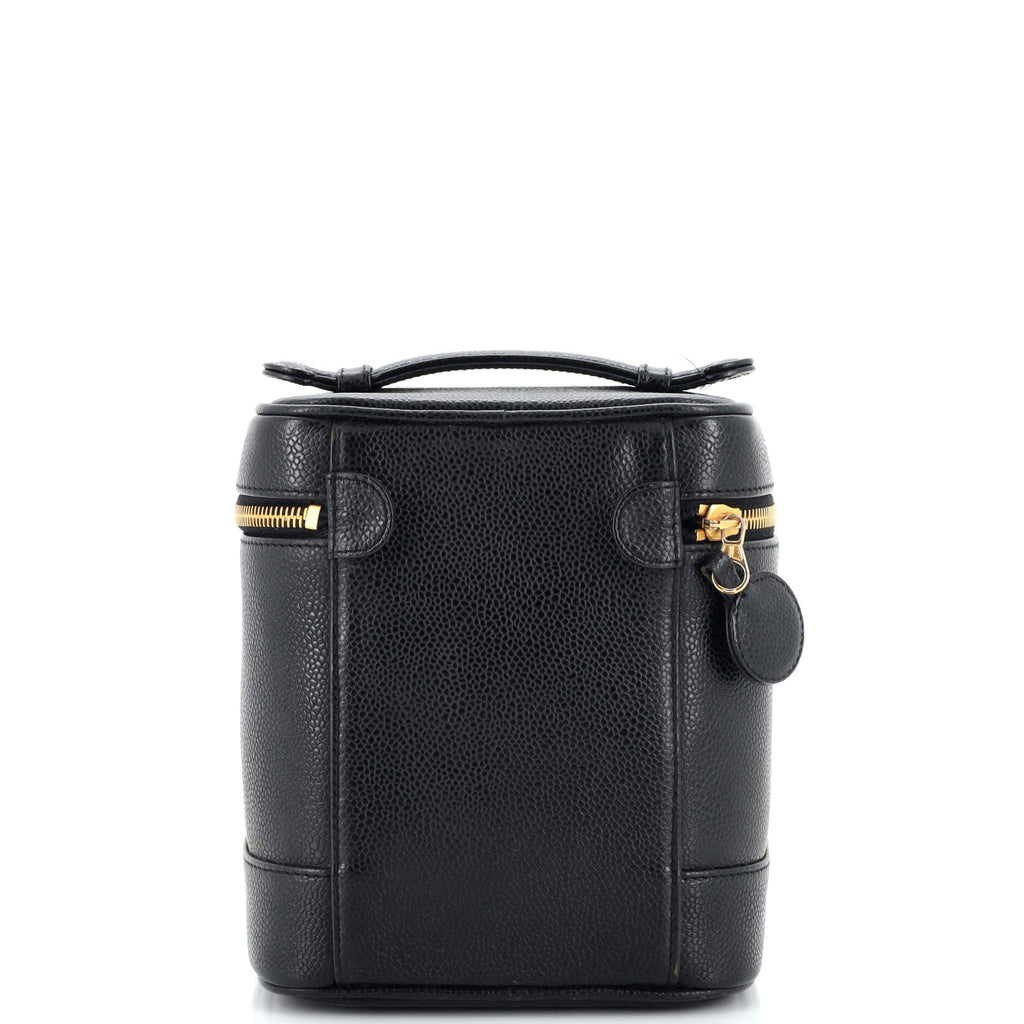 Vintage Timeless Cosmetic Case Caviar Tall