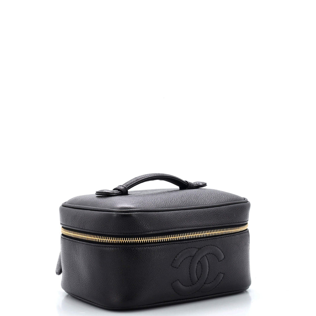 Vintage Timeless Cosmetic Case Caviar Medium