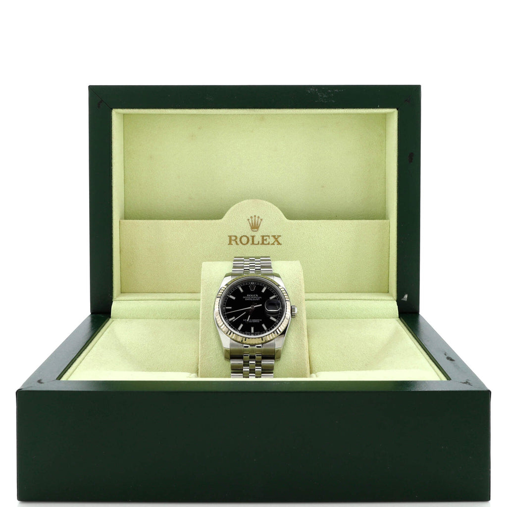 Oyster Perpetual Datejust Automatic Watch Stainless Steel and White Gold 36