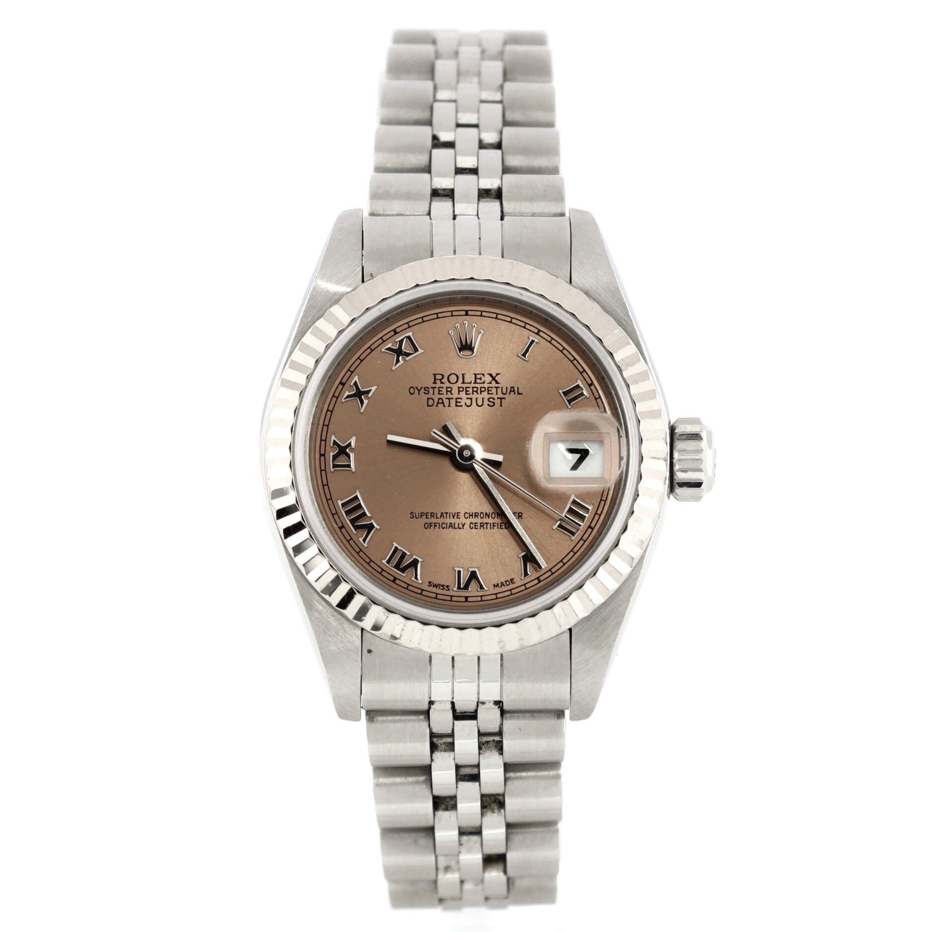 Oyster Perpetual Datejust Automatic Watch Stainless Steel and White Gold 26