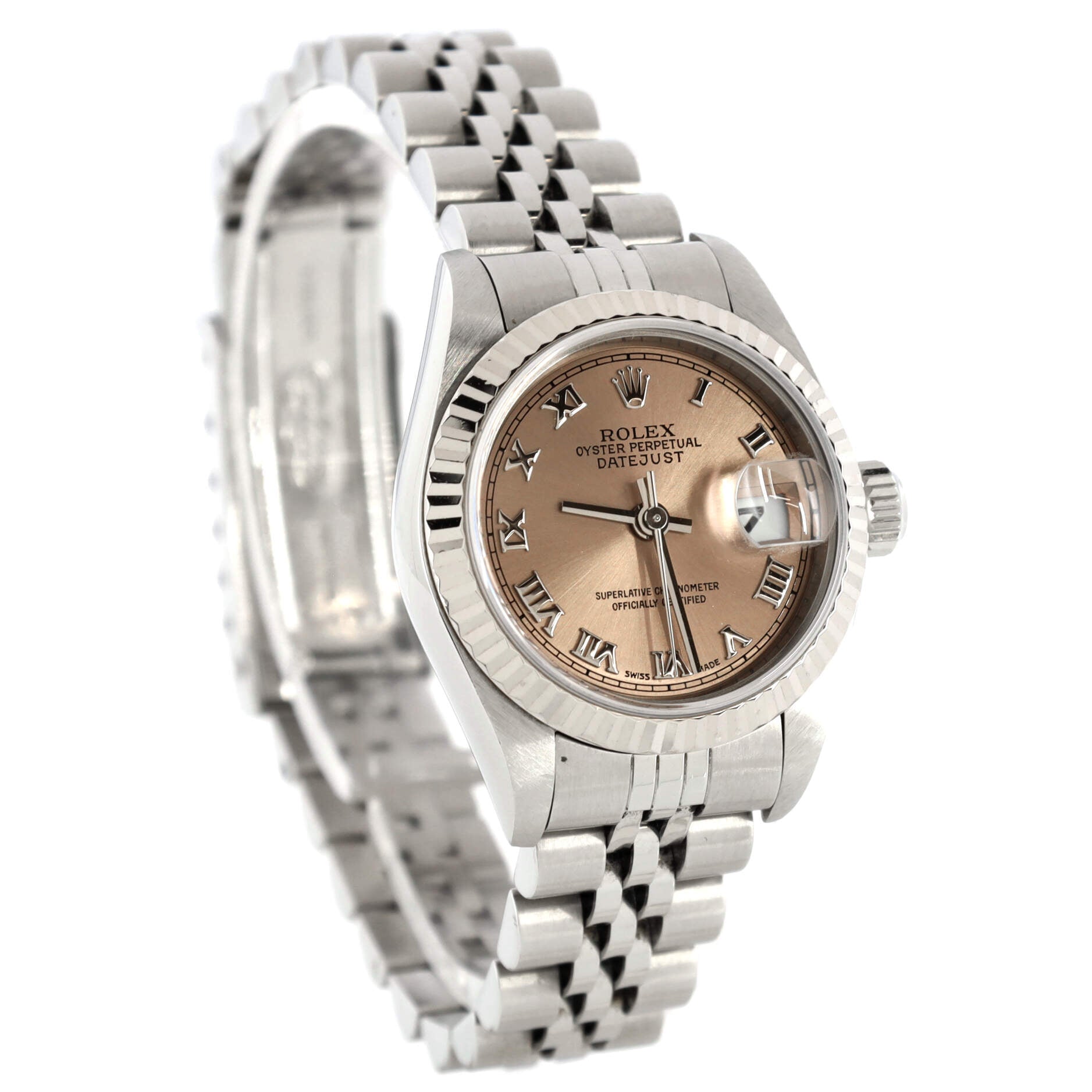 Oyster Perpetual Datejust Automatic Watch Stainless Steel and White Gold 26