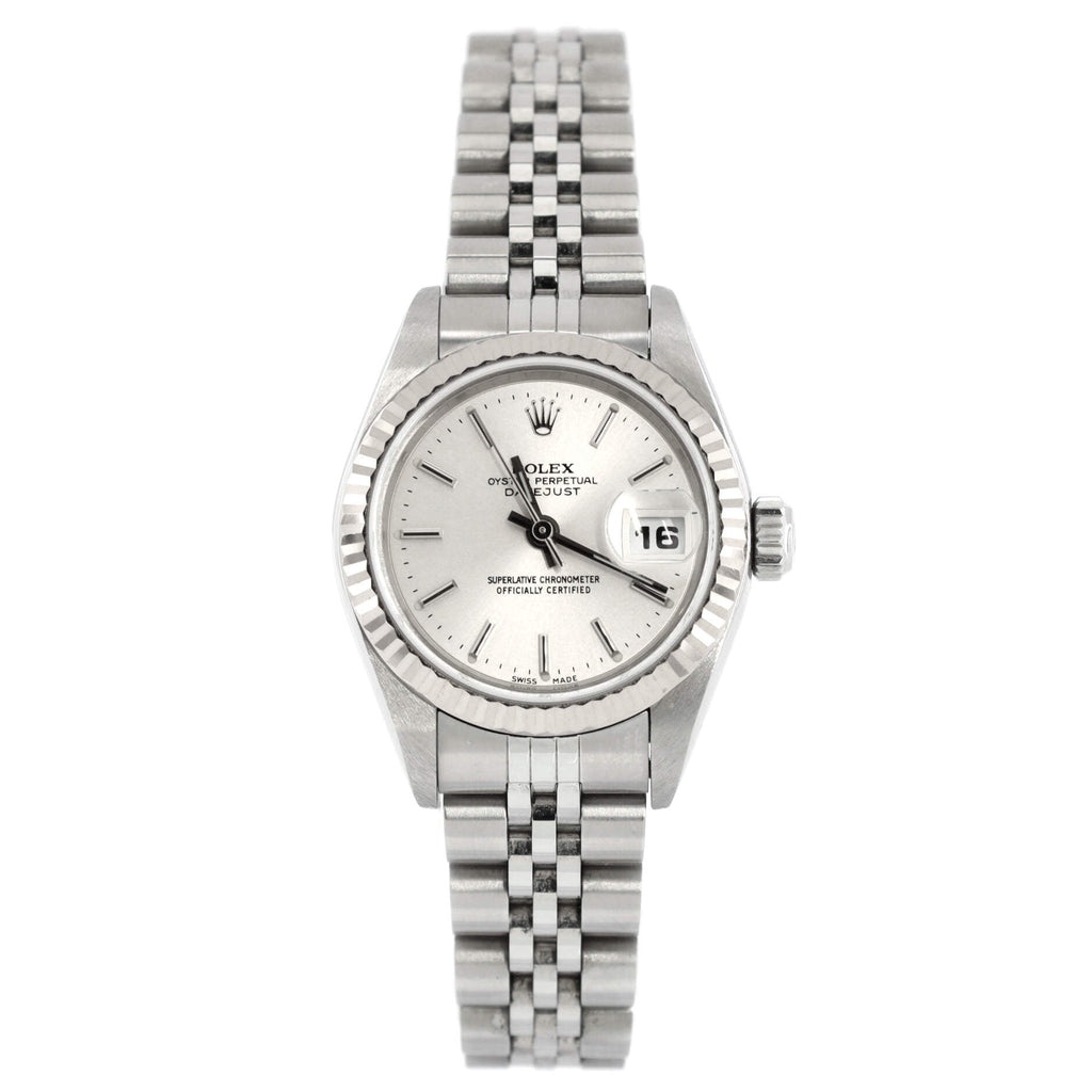 Oyster Perpetual Datejust Automatic Watch Stainless Steel and White Gold 26