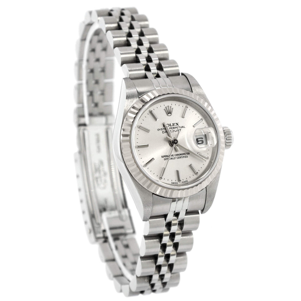 Oyster Perpetual Datejust Automatic Watch Stainless Steel and White Gold 26