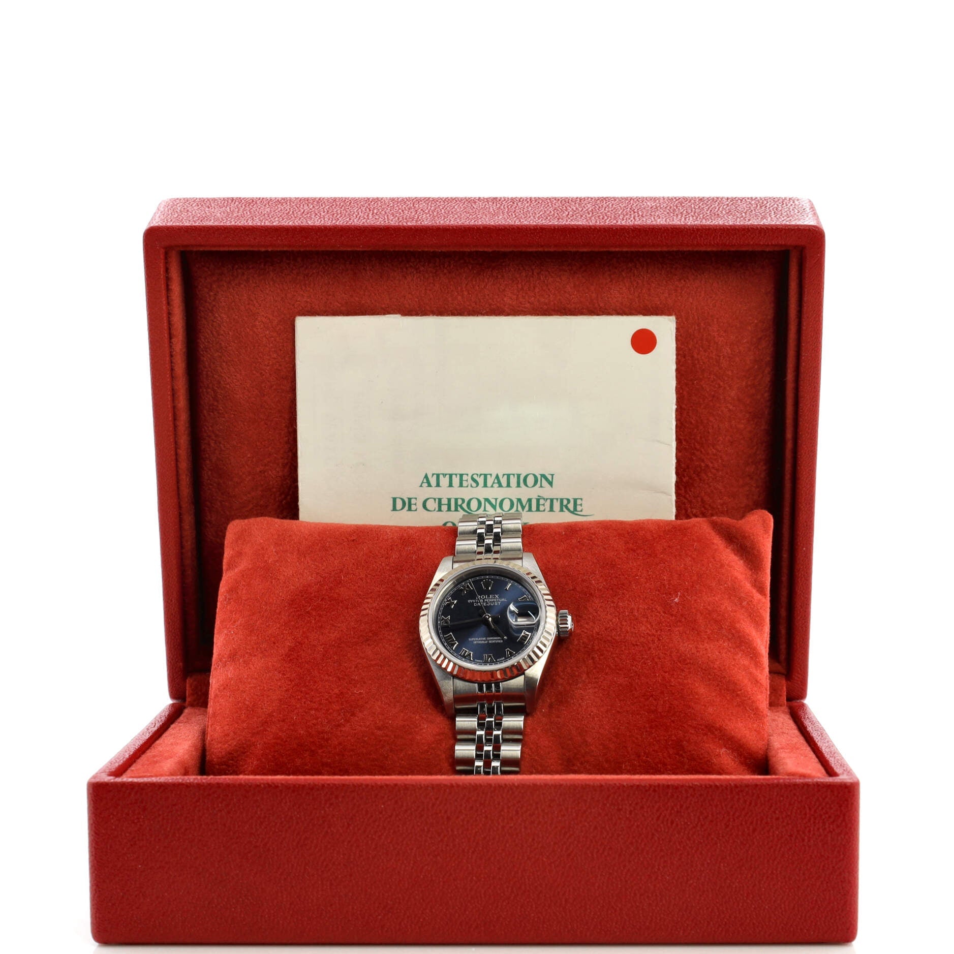 Oyster Perpetual Datejust Automatic Watch Stainless Steel and White Gold 26