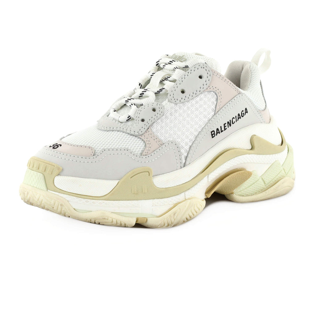 Women's Triple S Sneakers Fabric and Mesh with Faux Leather