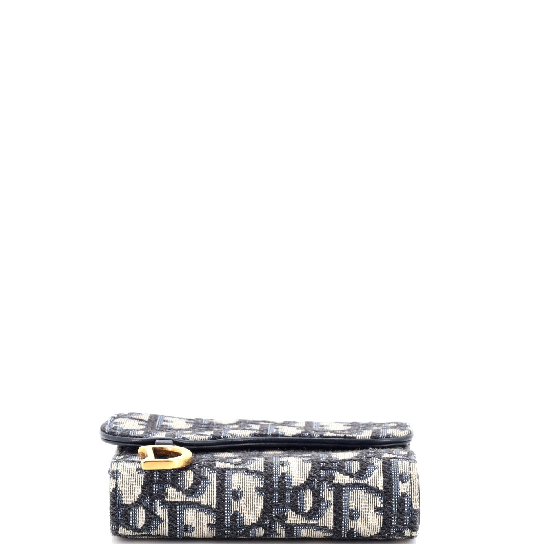Saddle Flap Wallet Oblique Canvas Mini