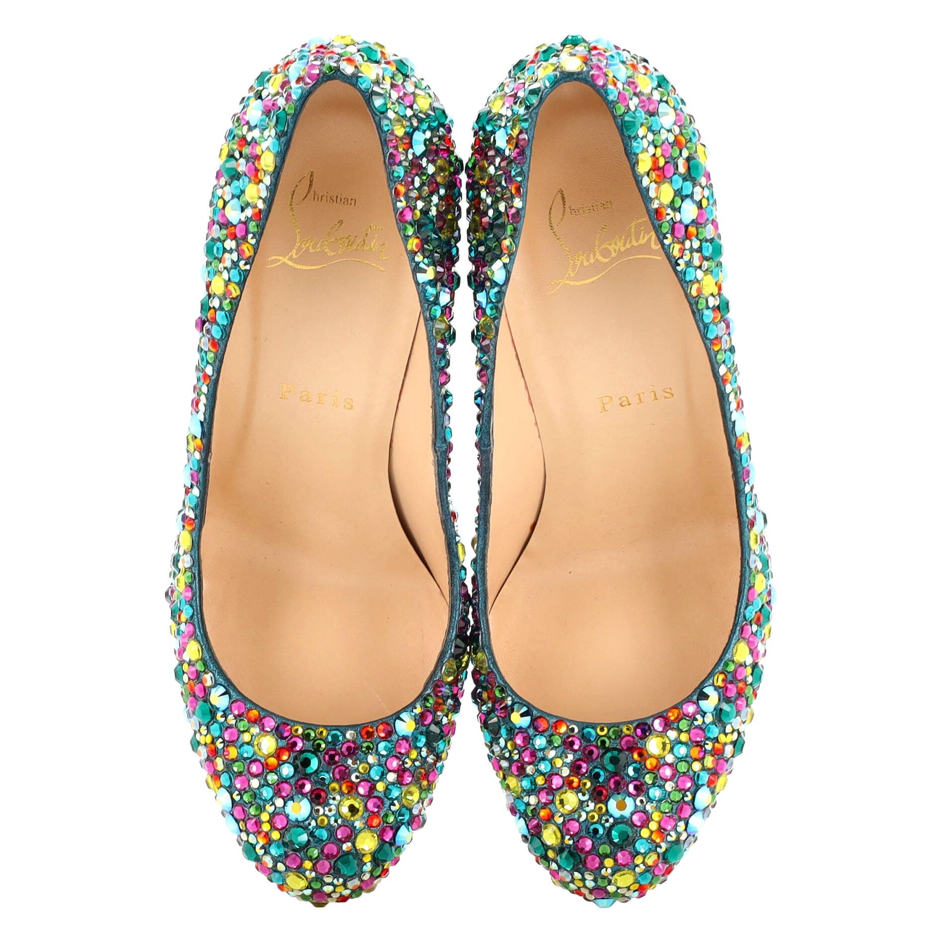 Women's Fifi Pumps Strass Embellished Leather 100