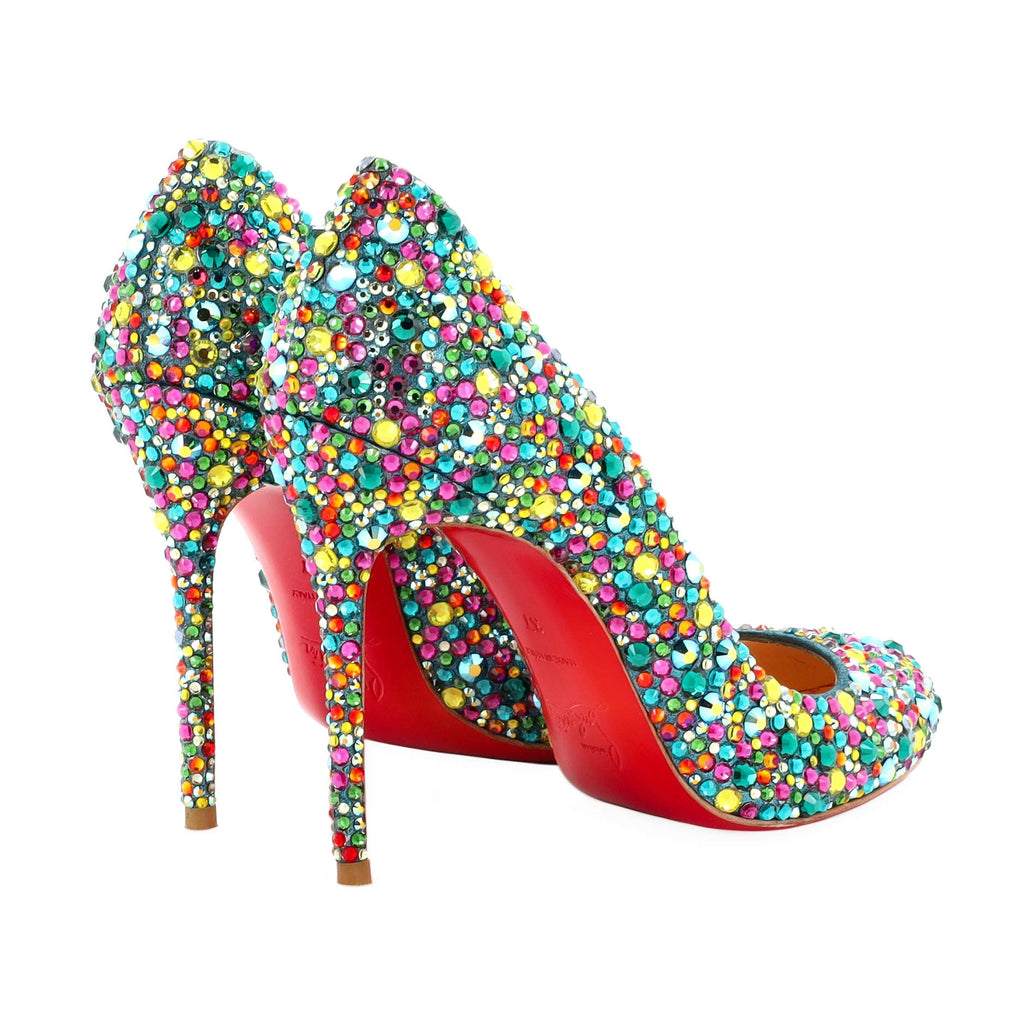 Women's Fifi Pumps Strass Embellished Leather 100