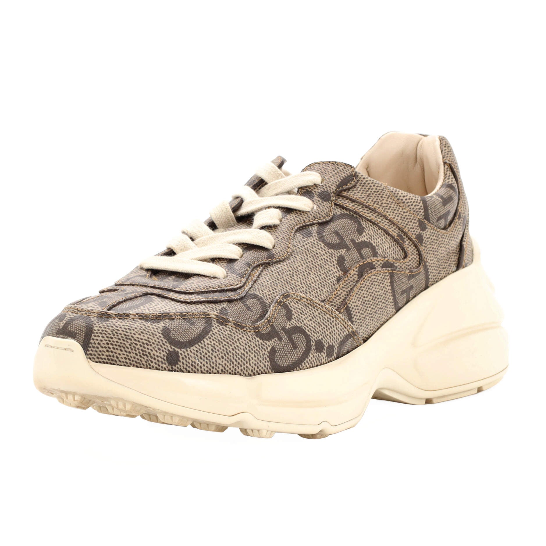 Rhyton Sneakers Jumbo GG Coated Canvas