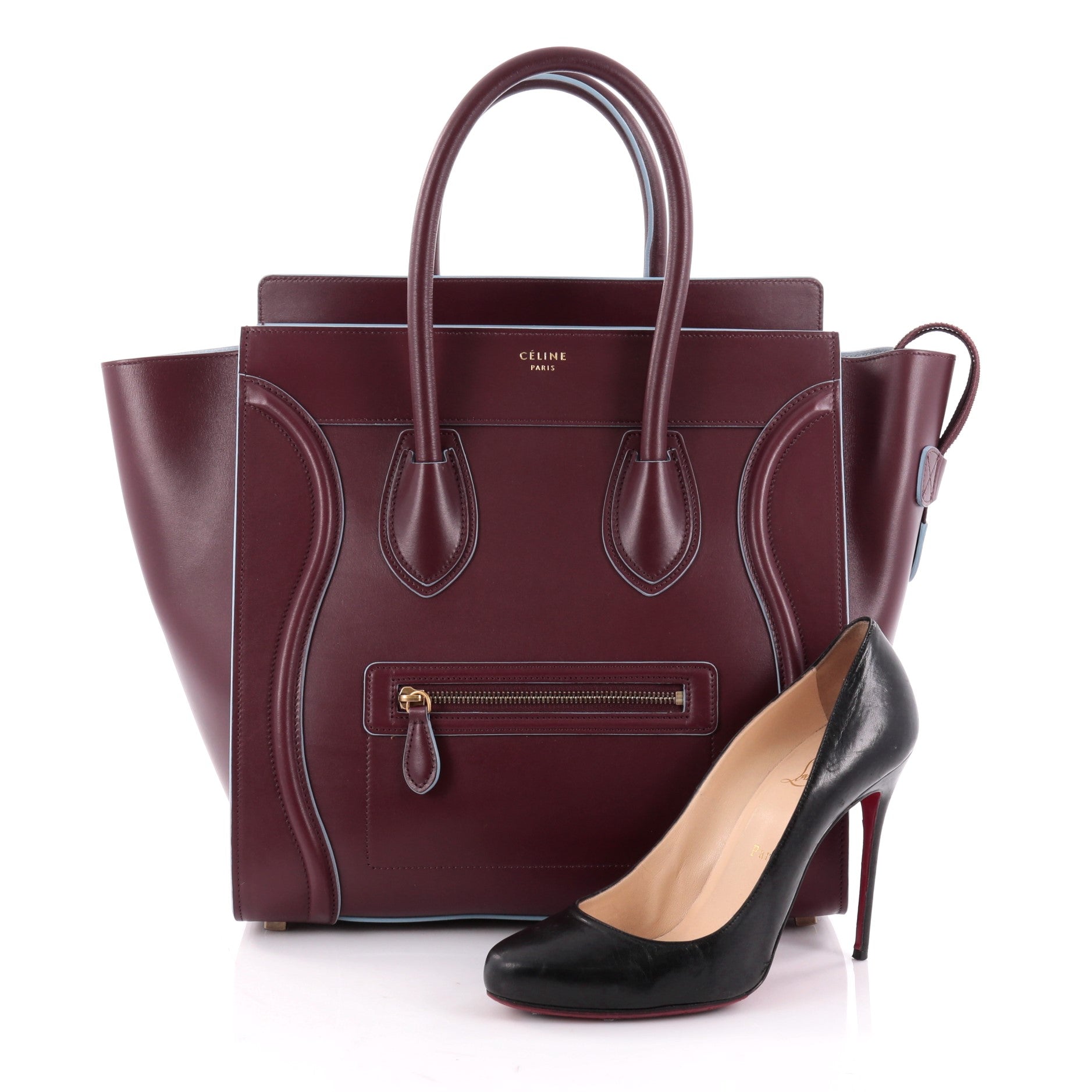 Luggage Handbag Smooth Leather Mini