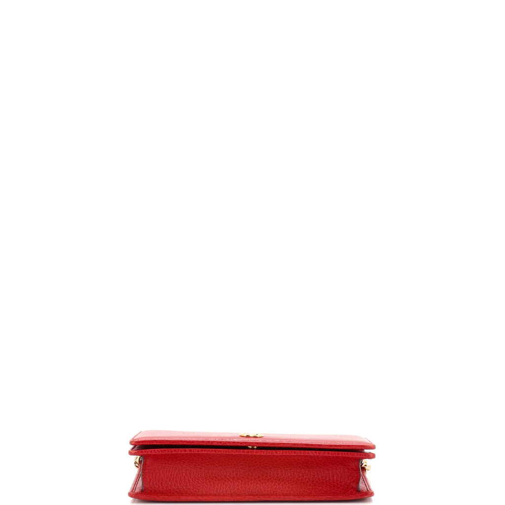 Petite GG Marmont Chain Wallet Leather Mini