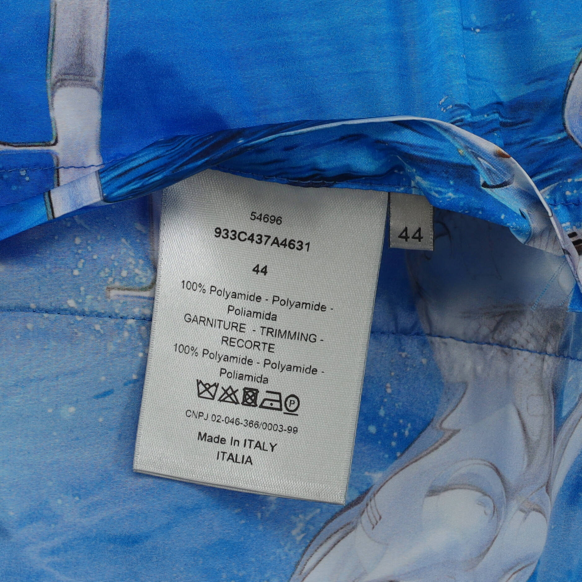Men's Sorayama Hooded Zipped Jacket Printed Polyamide