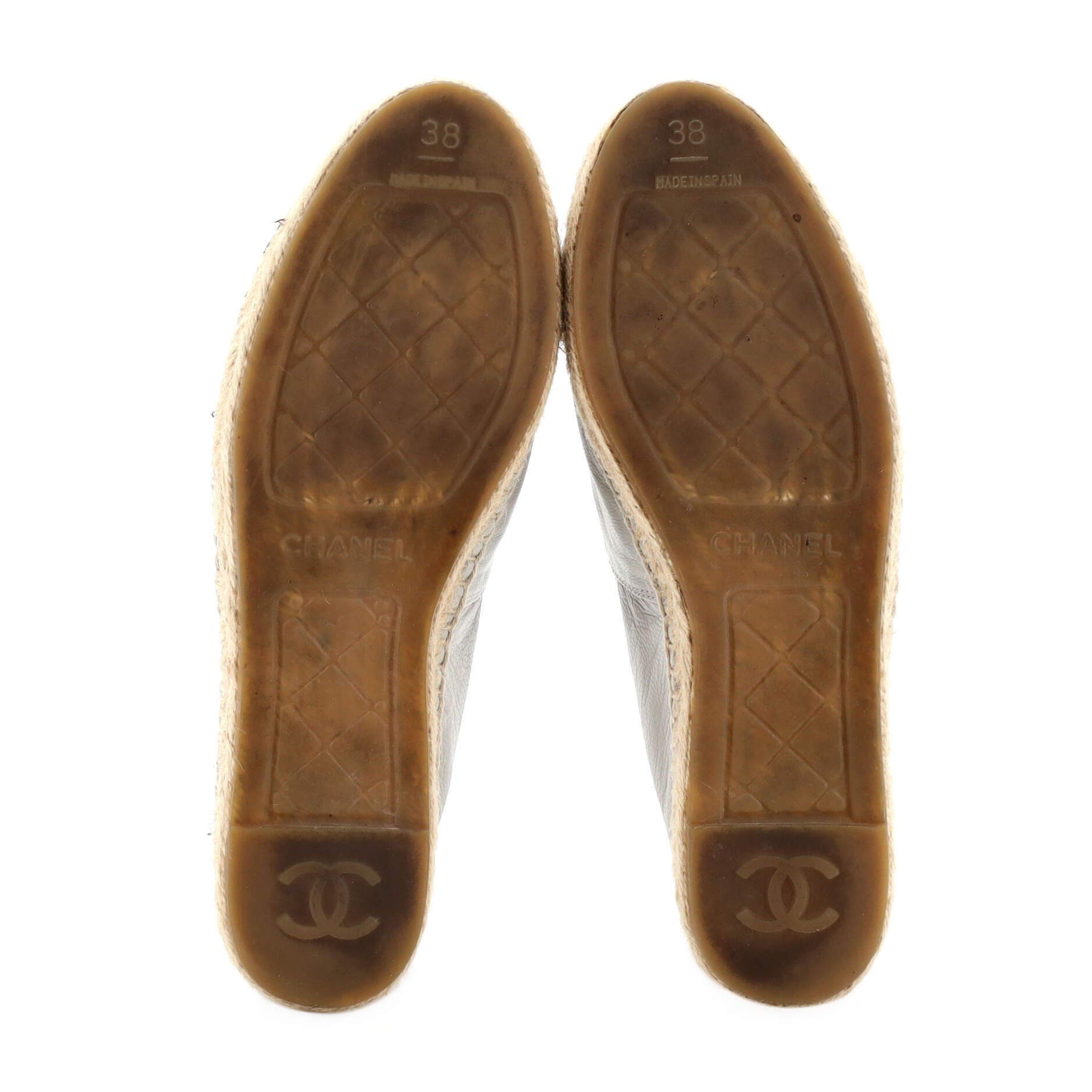 Women's CC Cap Toe Espadrilles Leather