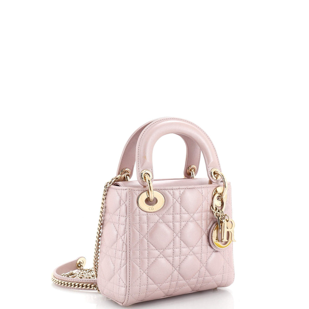 Lady Dior Chain Bag Cannage Quilt Lambskin Mini