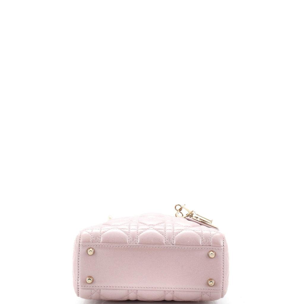 Lady Dior Chain Bag Cannage Quilt Lambskin Mini