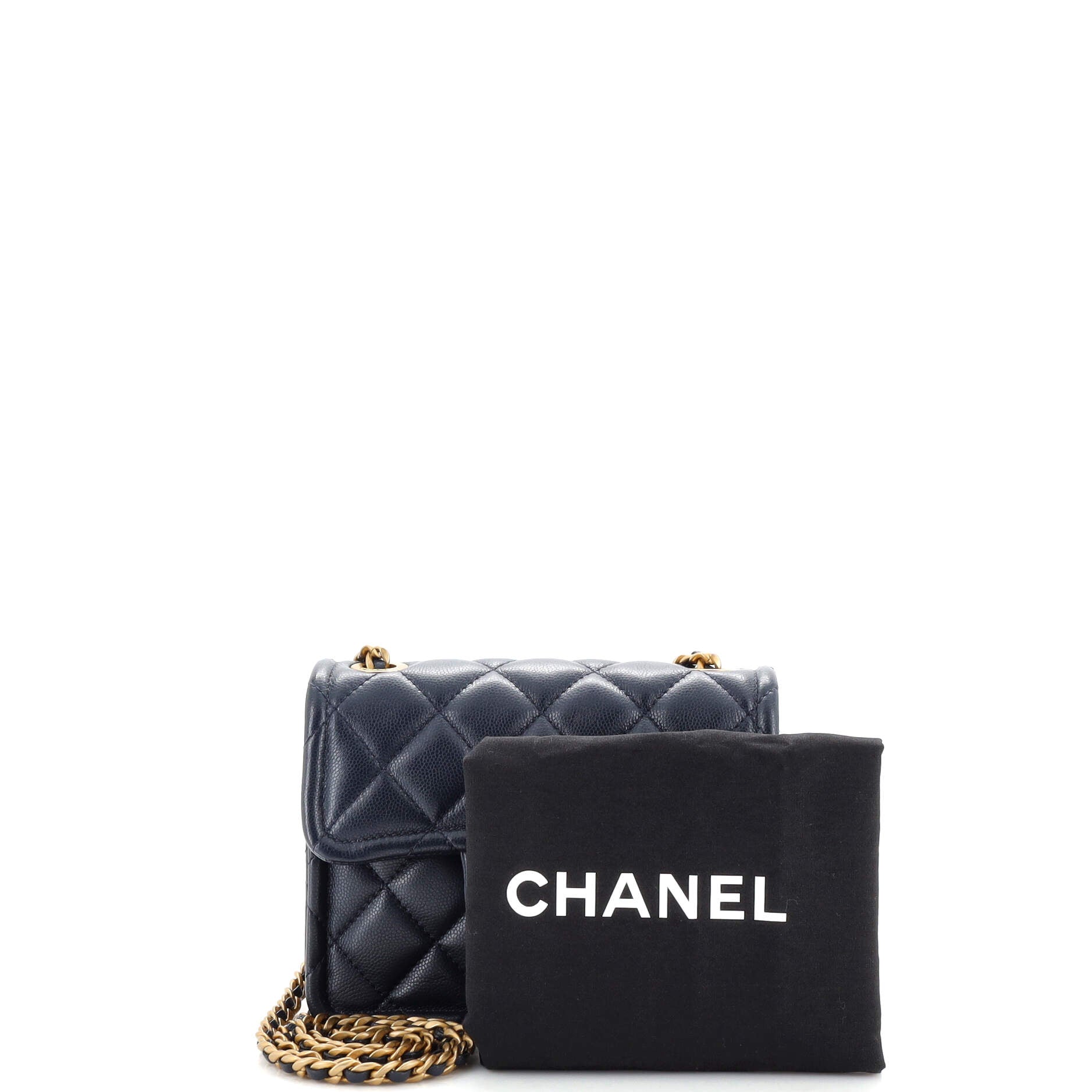 Sweet Classic Flap Bag Quilted Caviar Mini