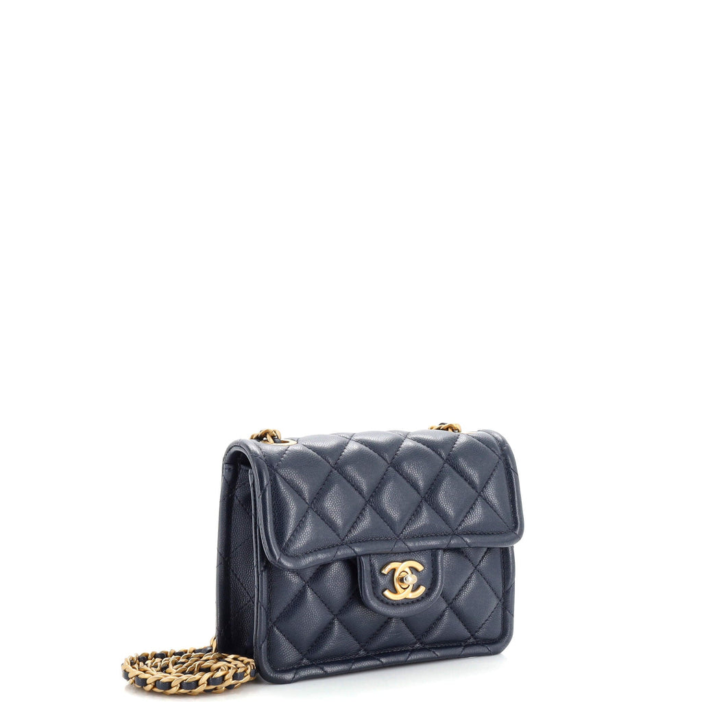 Sweet Classic Flap Bag Quilted Caviar Mini