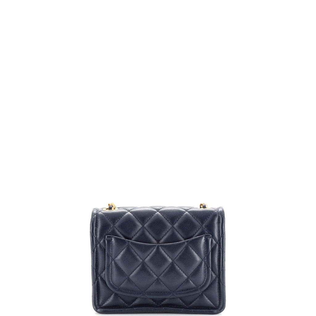 Sweet Classic Flap Bag Quilted Caviar Mini