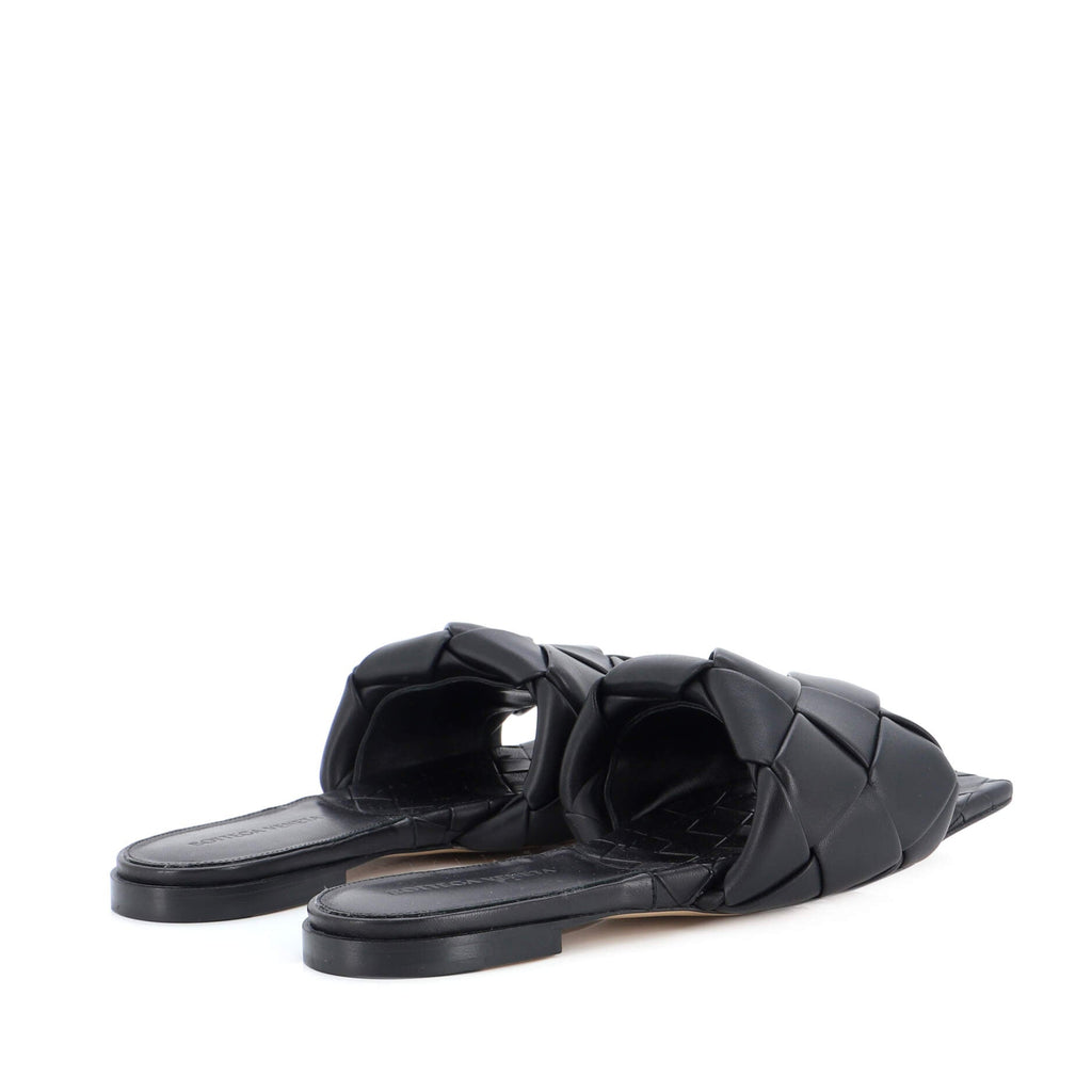 Women's Lido Flat Sandals Maxi Intrecciato Leather