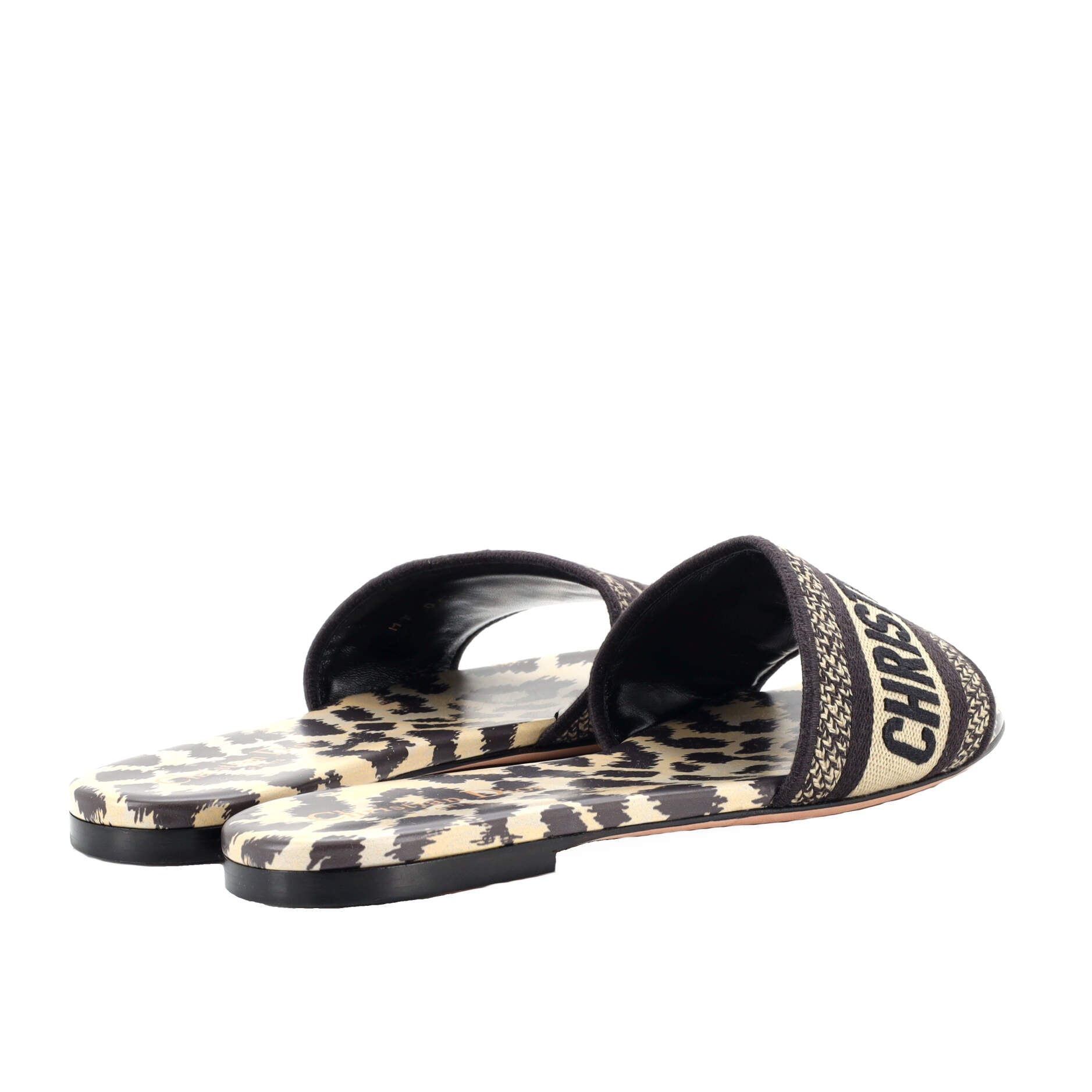 Women's Dway Flat Sandals Embroidered Canvas