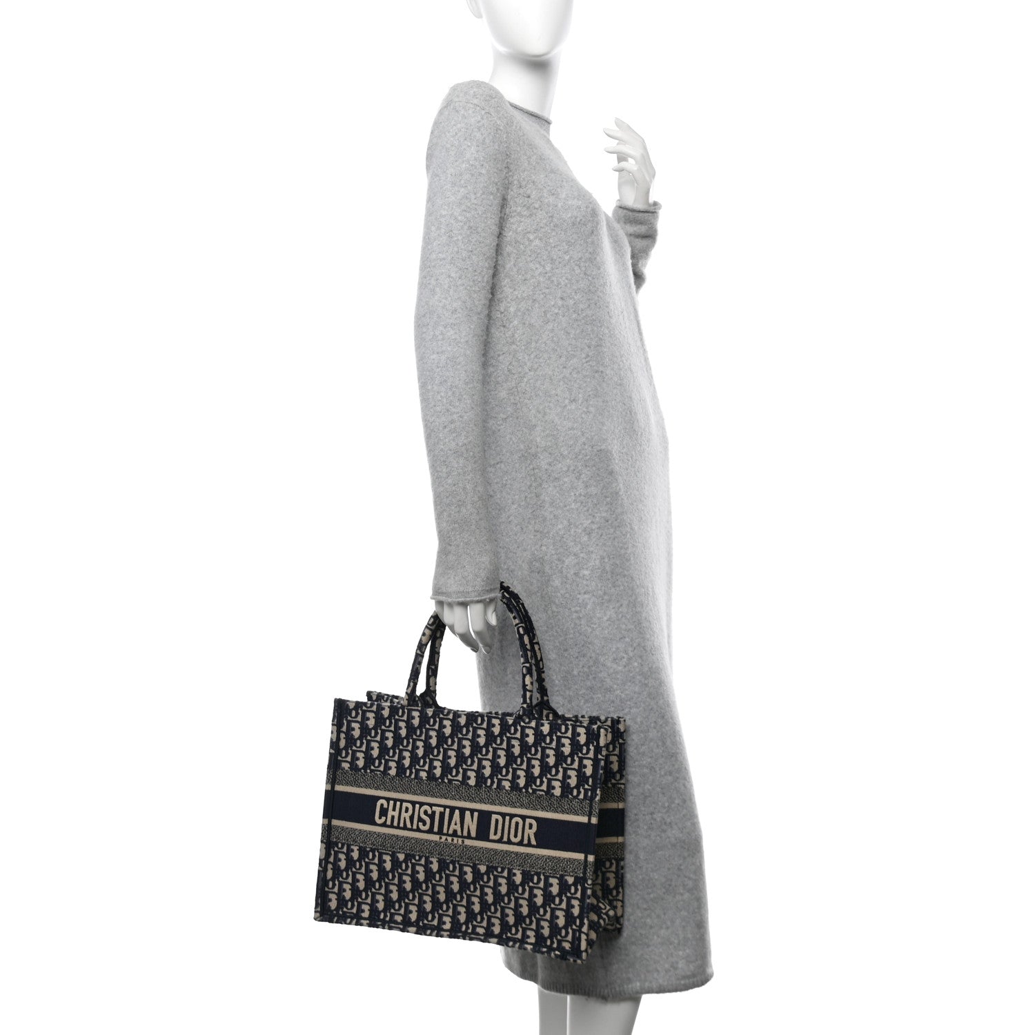 Oblique Medium Book Tote Blue Multicolor