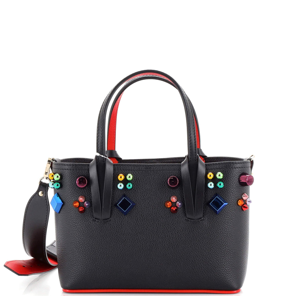 Cabata East West Tote Embellished Leather Mini