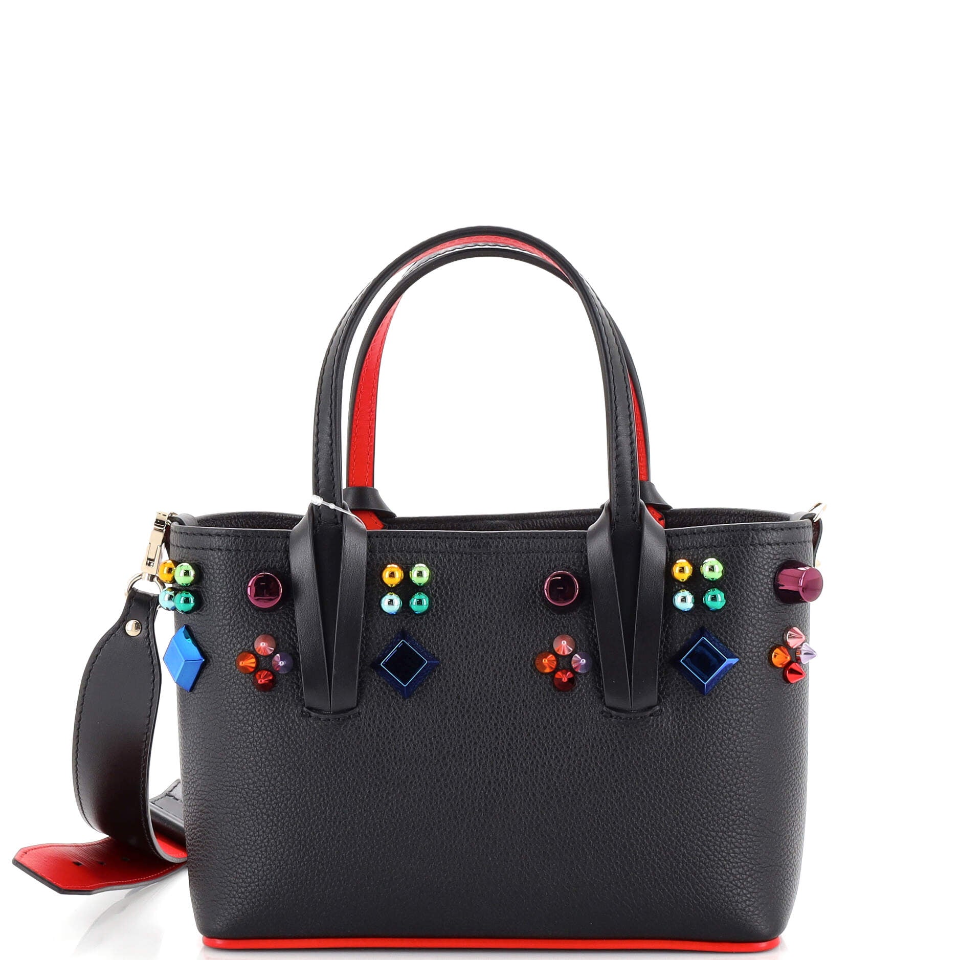 Cabata East West Tote Embellished Leather Mini