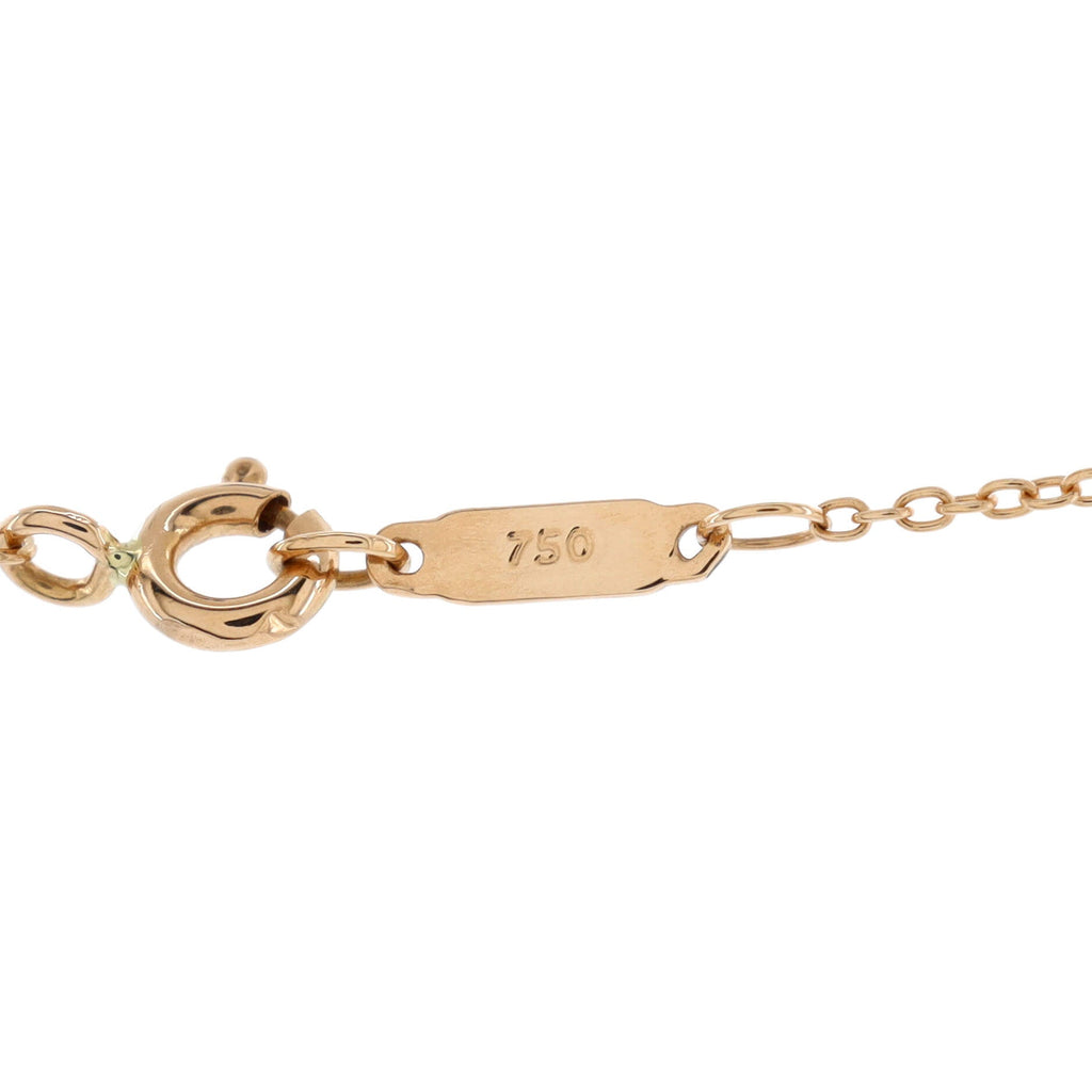 Schlumberger Lynn Pendant Necklace 18K Rose Gold and Platinum with Diamonds