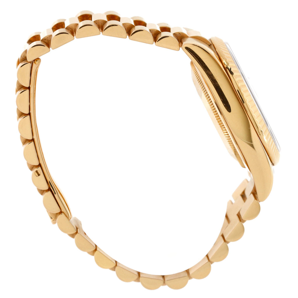 Oyster Perpetual President Day-Date Automatic Watch Rose Gold with Round and Baguette Diamond Markers 36