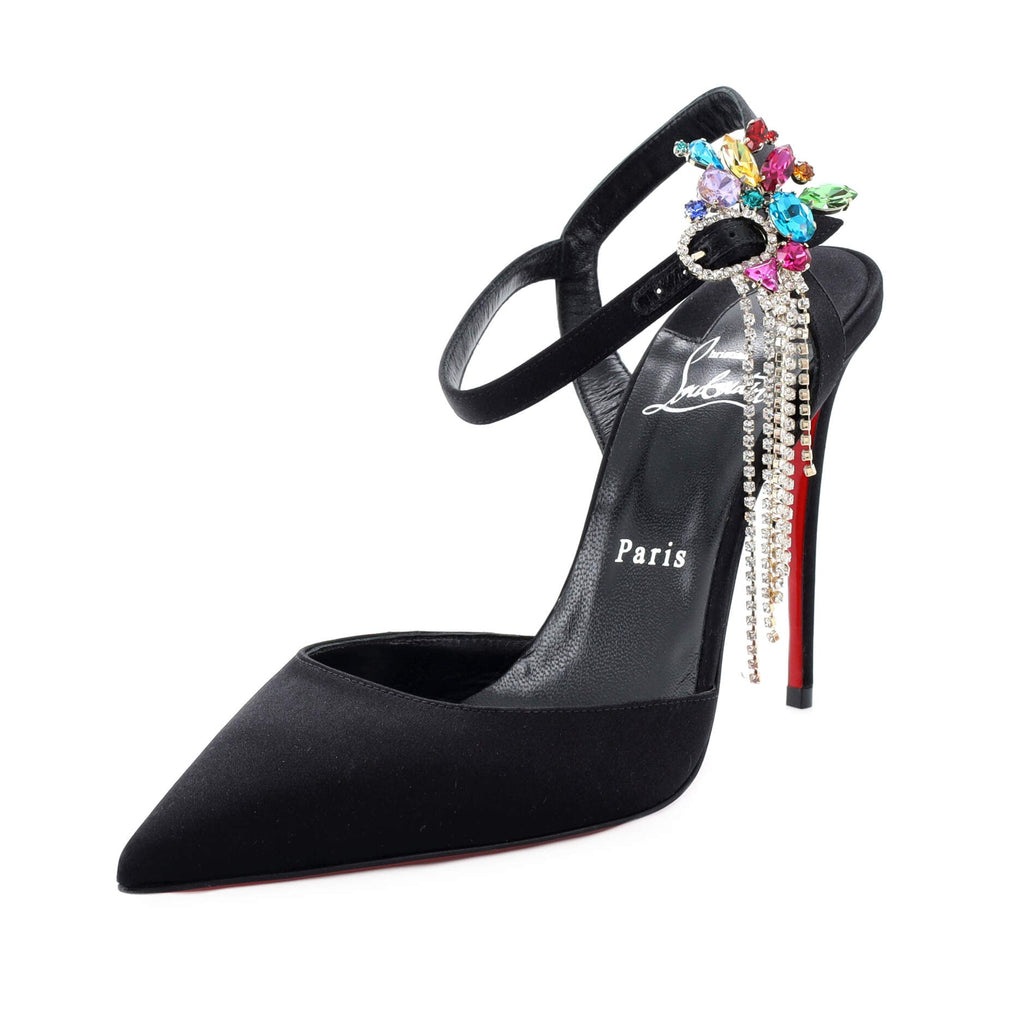 Women's Goldina Rain Pumps Satin with Crystals 100