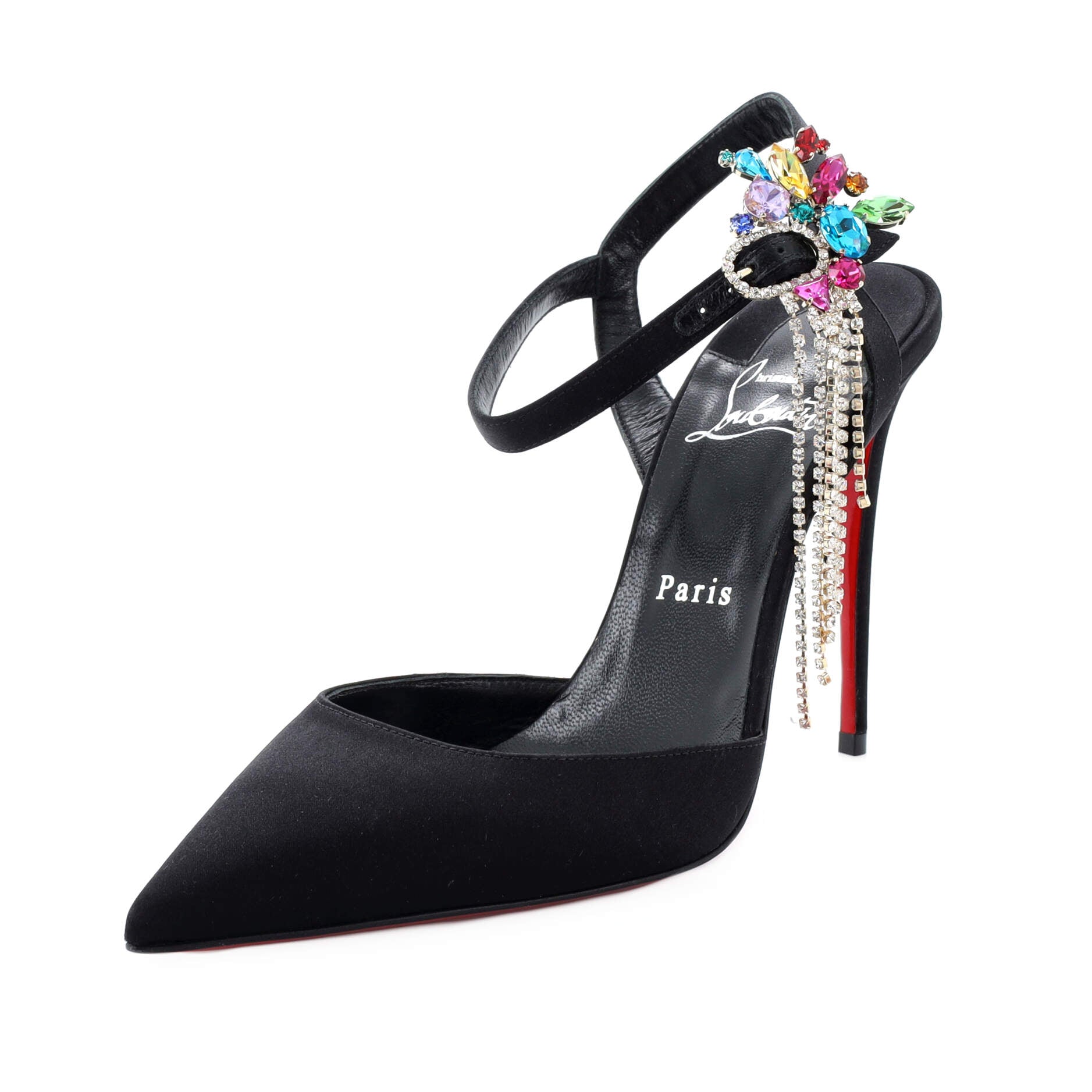 Women's Goldina Rain Pumps Satin with Crystals 100