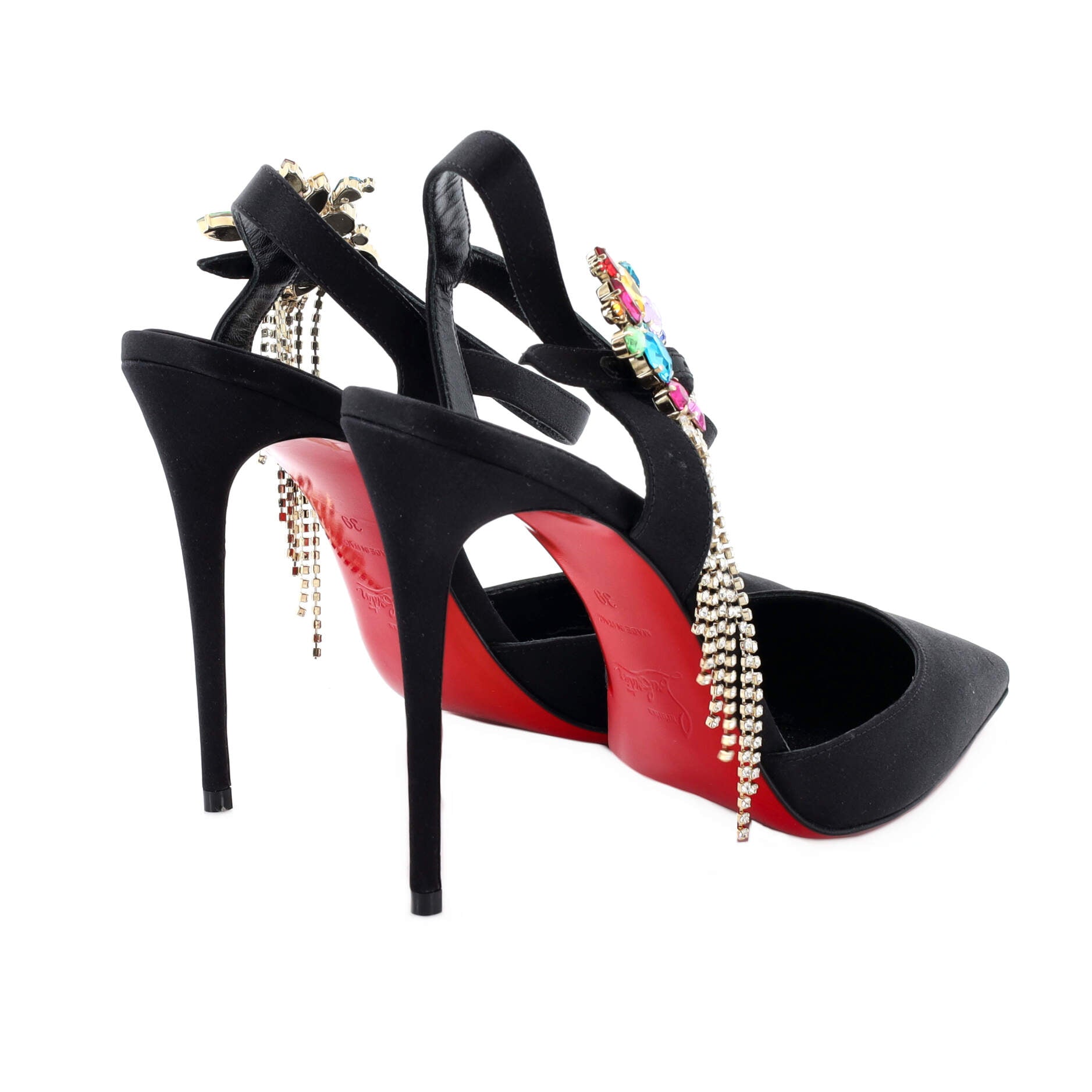 Women's Goldina Rain Pumps Satin with Crystals 100