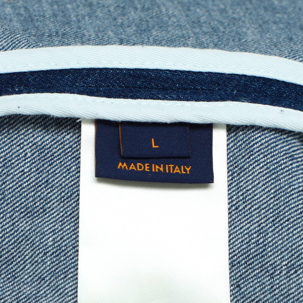 Men's Front Pocket Shirt Jacket Denim