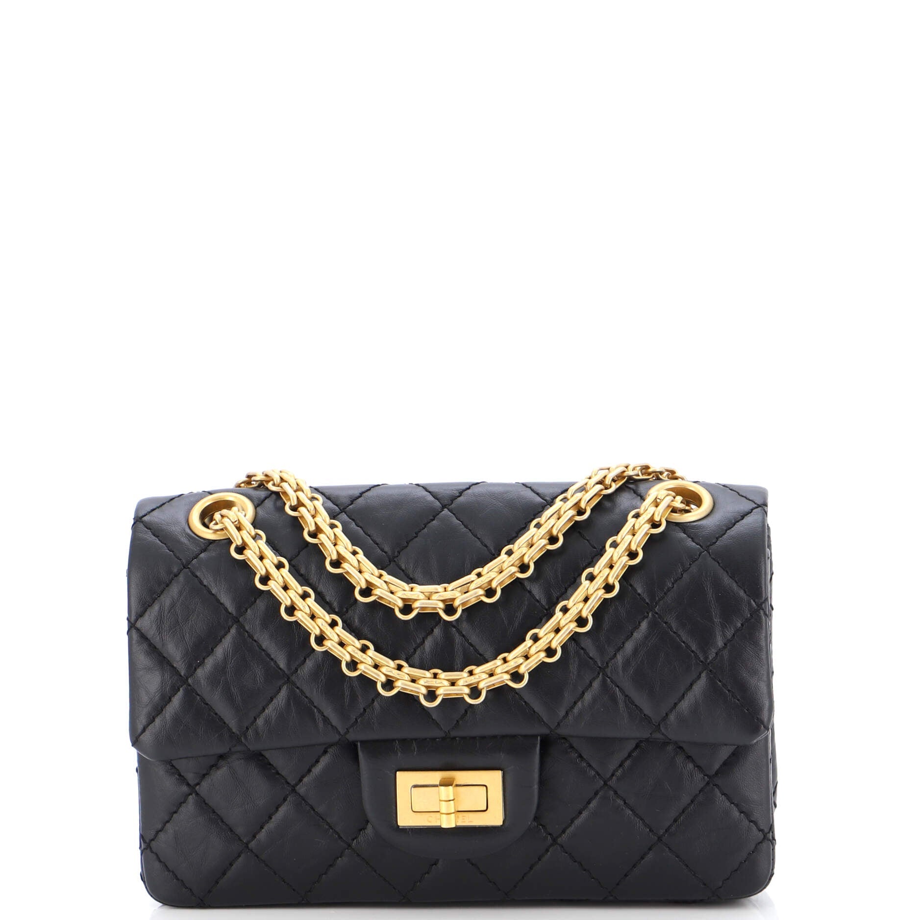 Reissue 2.55 Flap Bag Quilted Aged Calfskin Mini