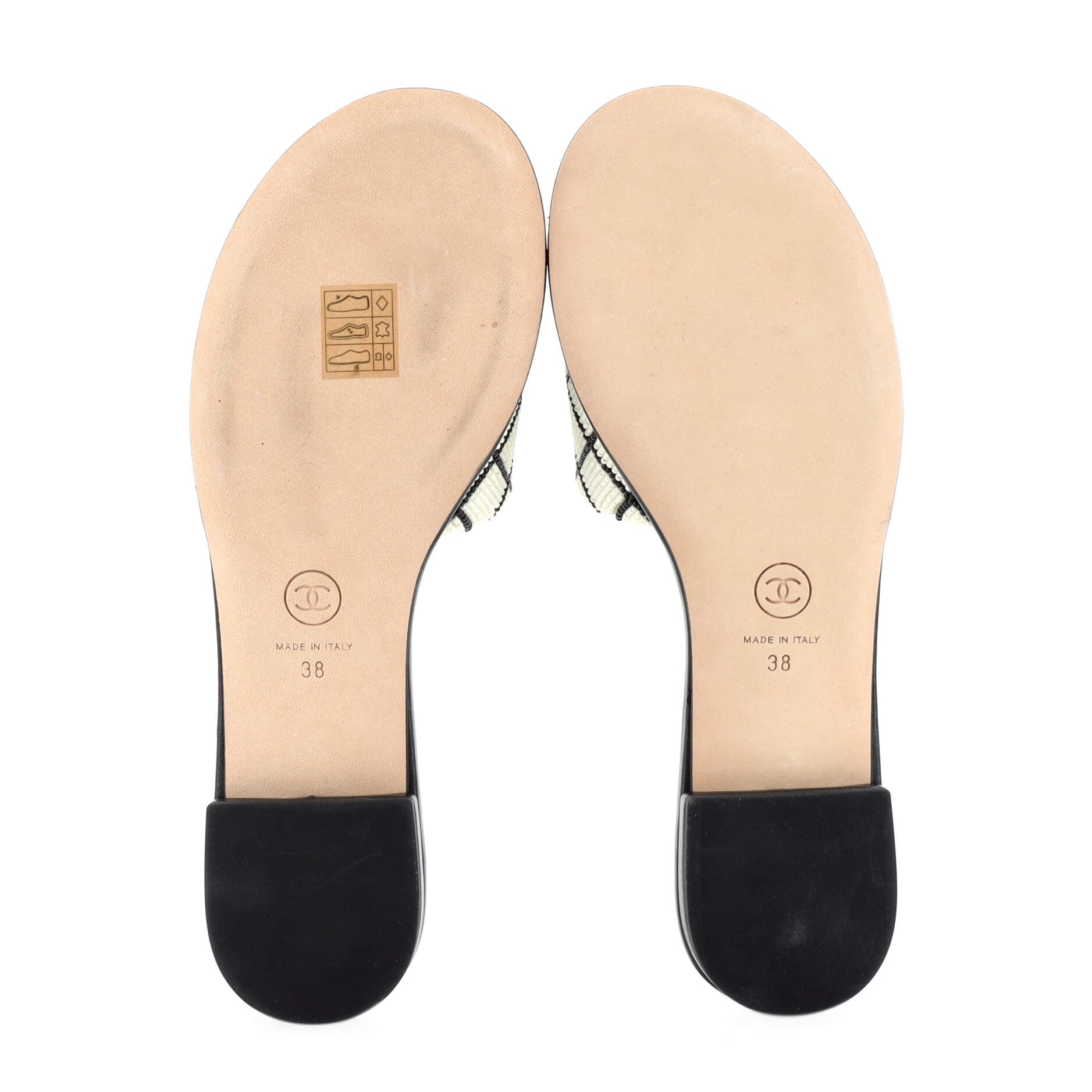 Women's CC Slide Sandals Embellished Leather