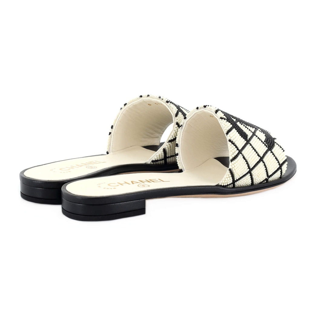 Women's CC Slide Sandals Embellished Leather